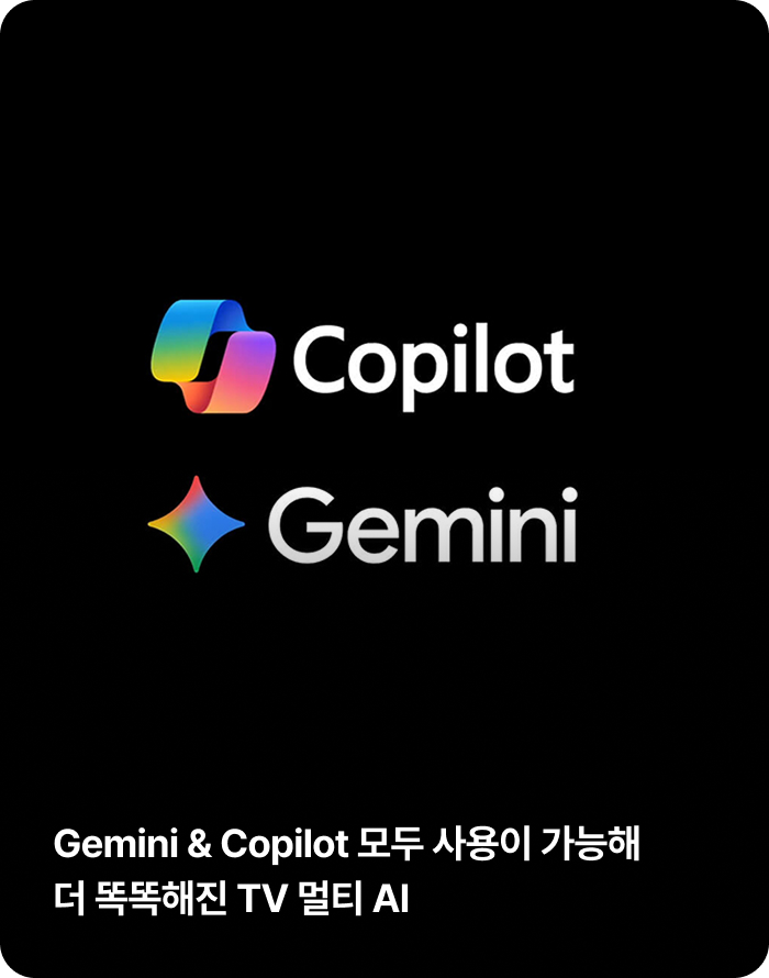 Gemini & Copilot 모두 사용이 가능해 더 똑똑해진 TV 멀티 AI