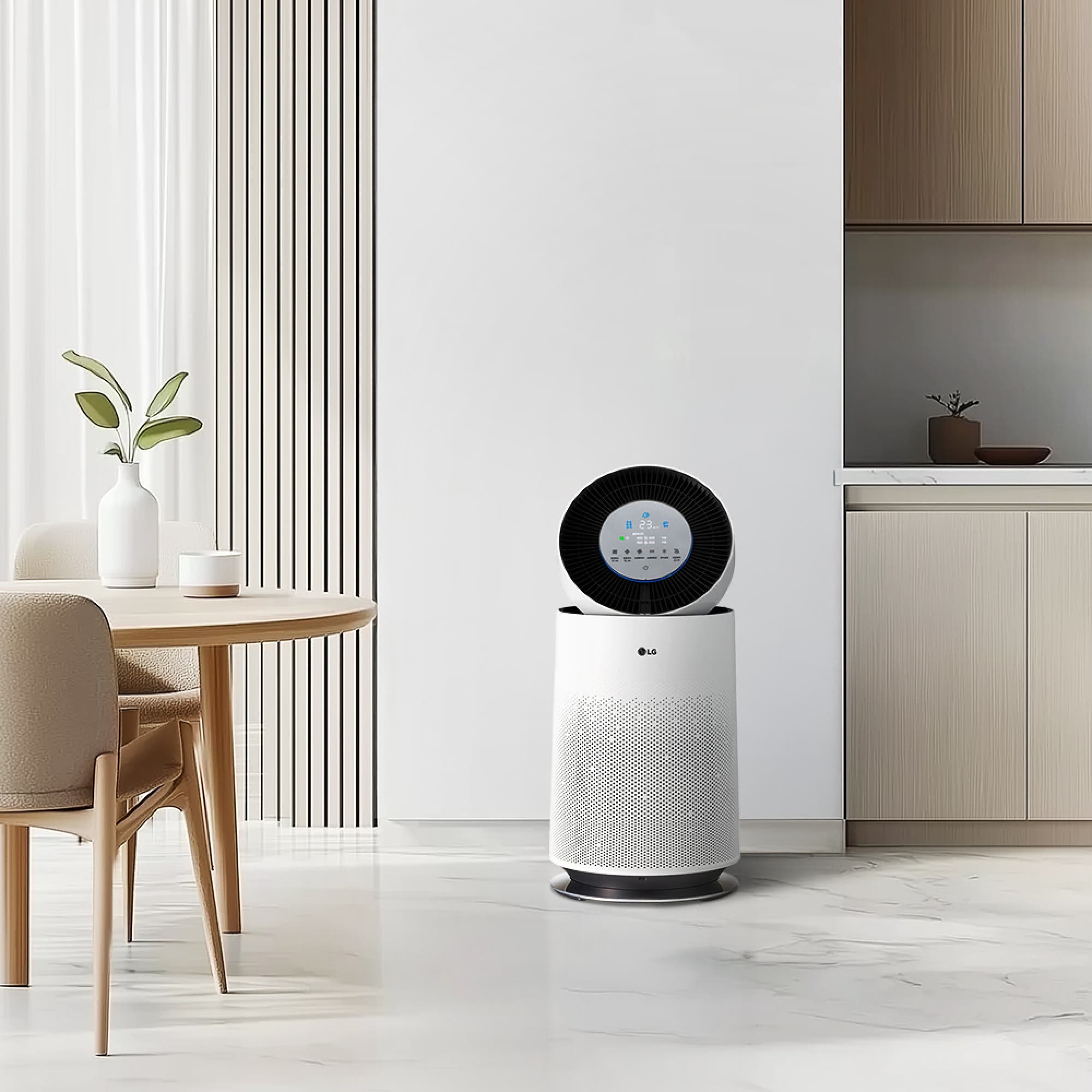 공기청정기 LG 퓨리케어 AI 360˚ 공기청정기 플러스 (AS195DWWA.AKOR) 줌이미지 1