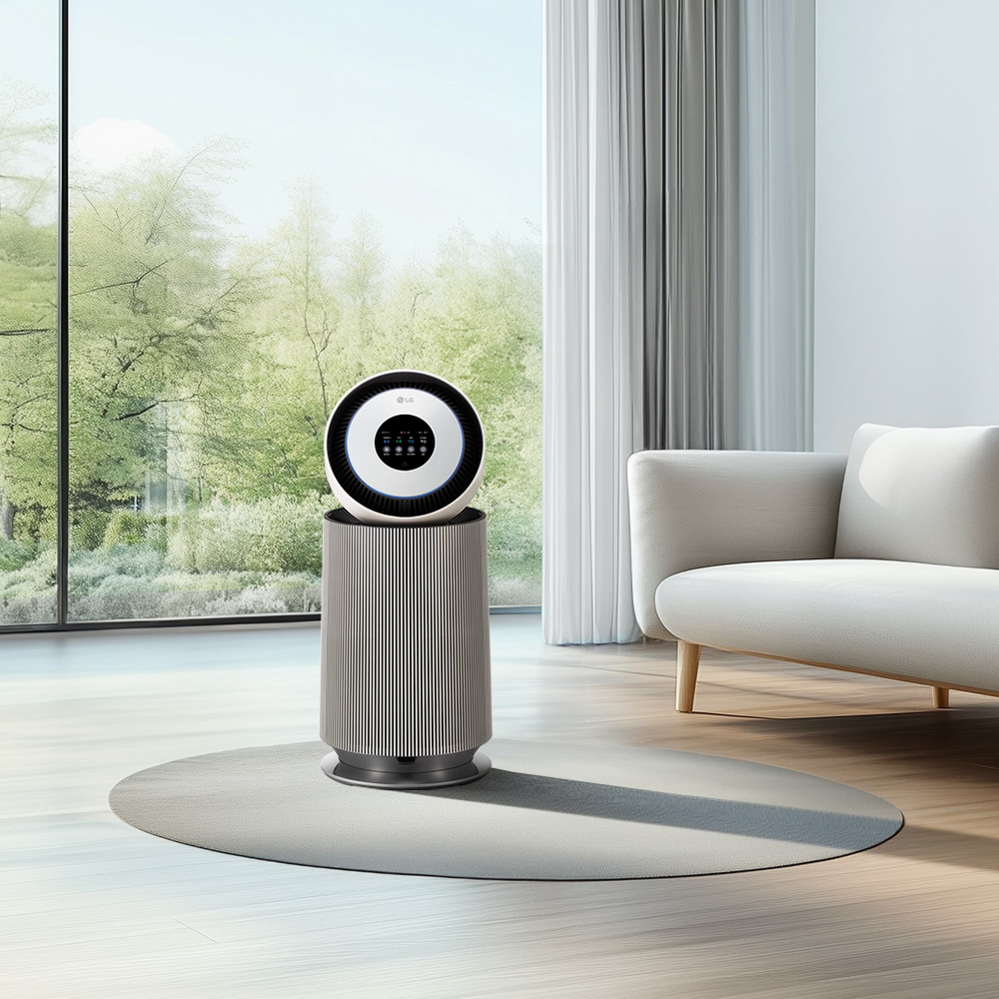 공기청정기 LG 퓨리케어 AI 오브제컬렉션 360˚ 공기청정기 (G 필터) + 무빙휠 세트 (AS205NSJAM.AKOR2) 줌이미지 1