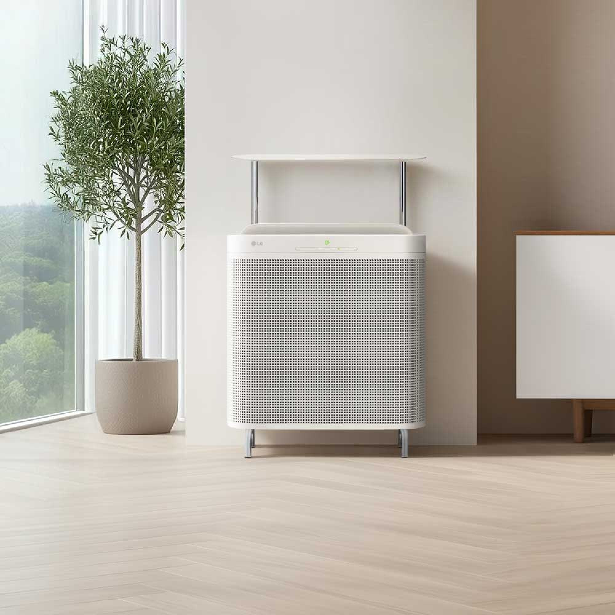 공기청정기 LG 퓨리케어 AI 오브제컬렉션 월핏 (스탠드) + 선반 Kit (AS186LSAAS.AKOR) 줌이미지 1