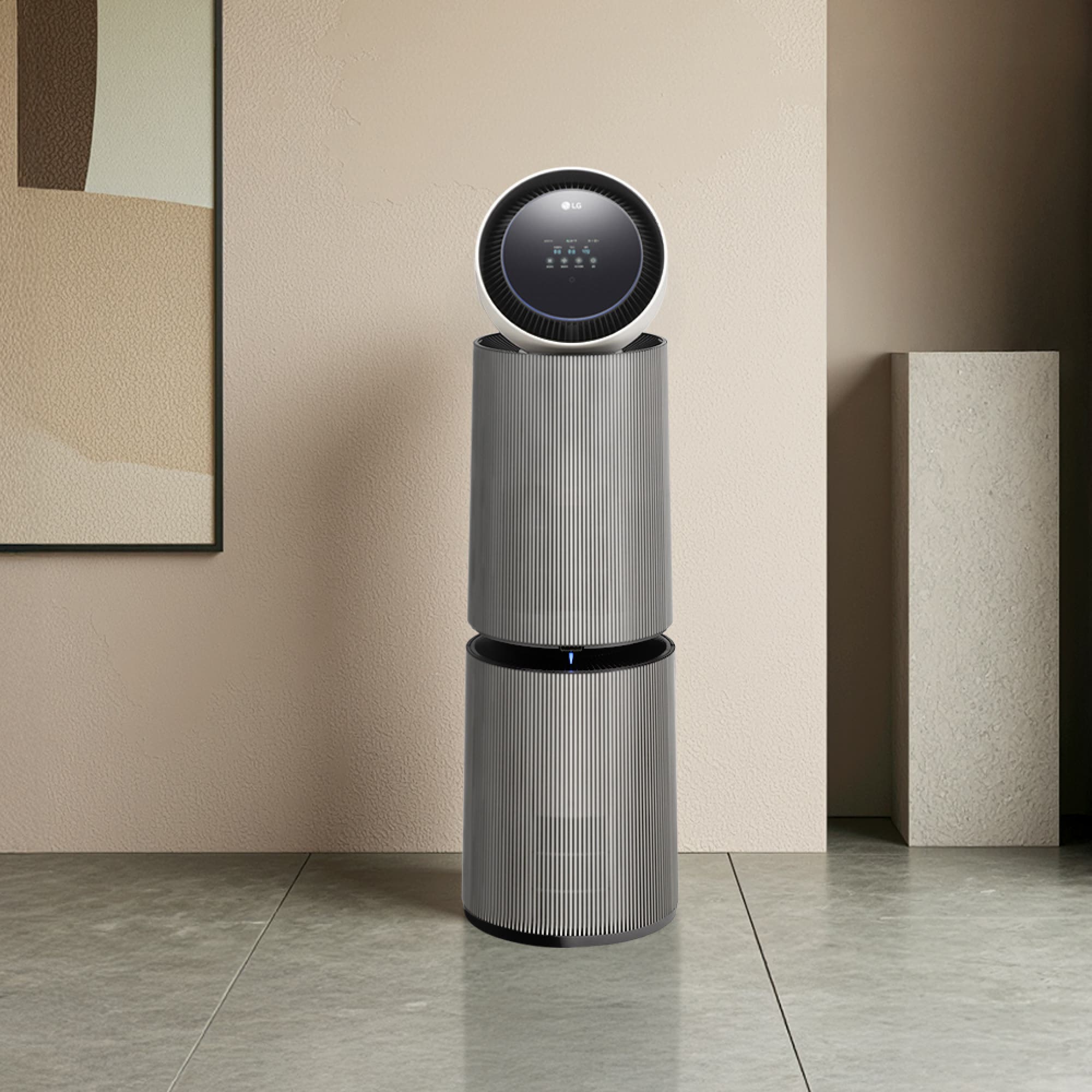 공기청정기 LG 퓨리케어 AI 오브제컬렉션 360˚ 공기청정기 M5 + 무빙휠 세트 (AS356NSLLM.AKOR) 줌이미지 1