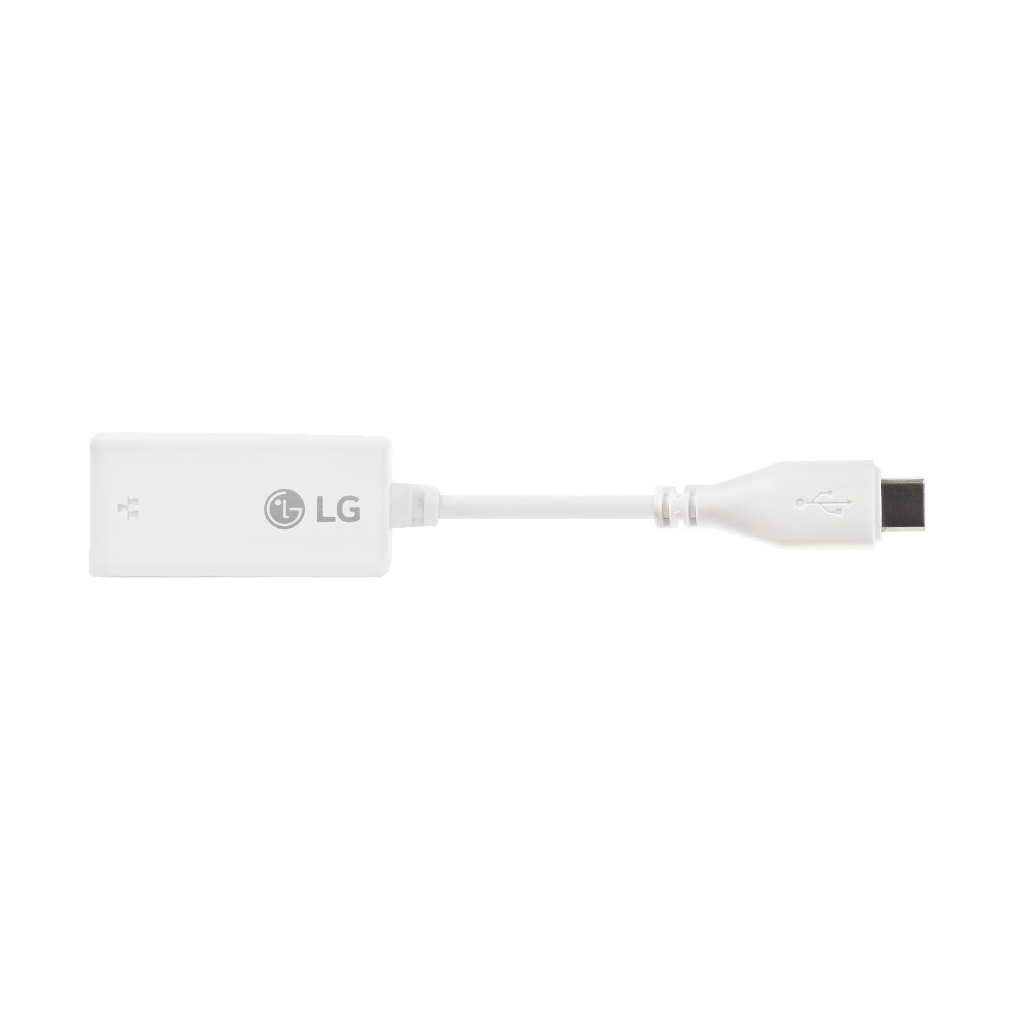 노트북 USB-C 타입 LAN 젠더 (화이트, 10-100Mbps) (EAD64185905) 줌이미지 1