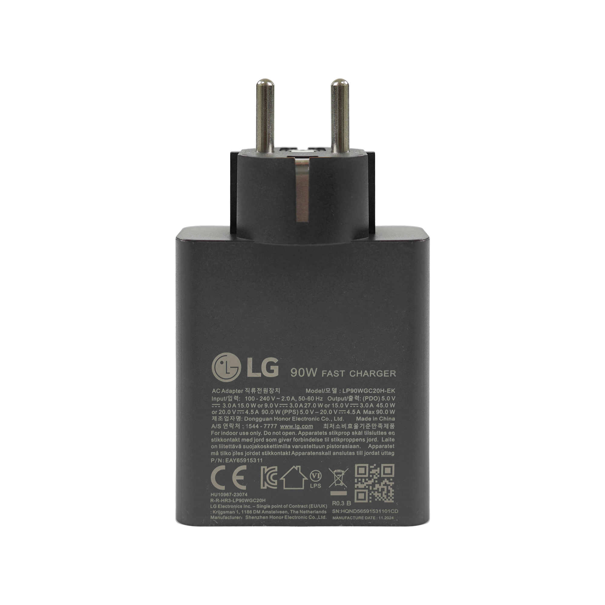 노트북 그램 프로 어댑터 (90W) (케이블 분리형) (블랙) (EAY65915311) 썸네일이미지 4