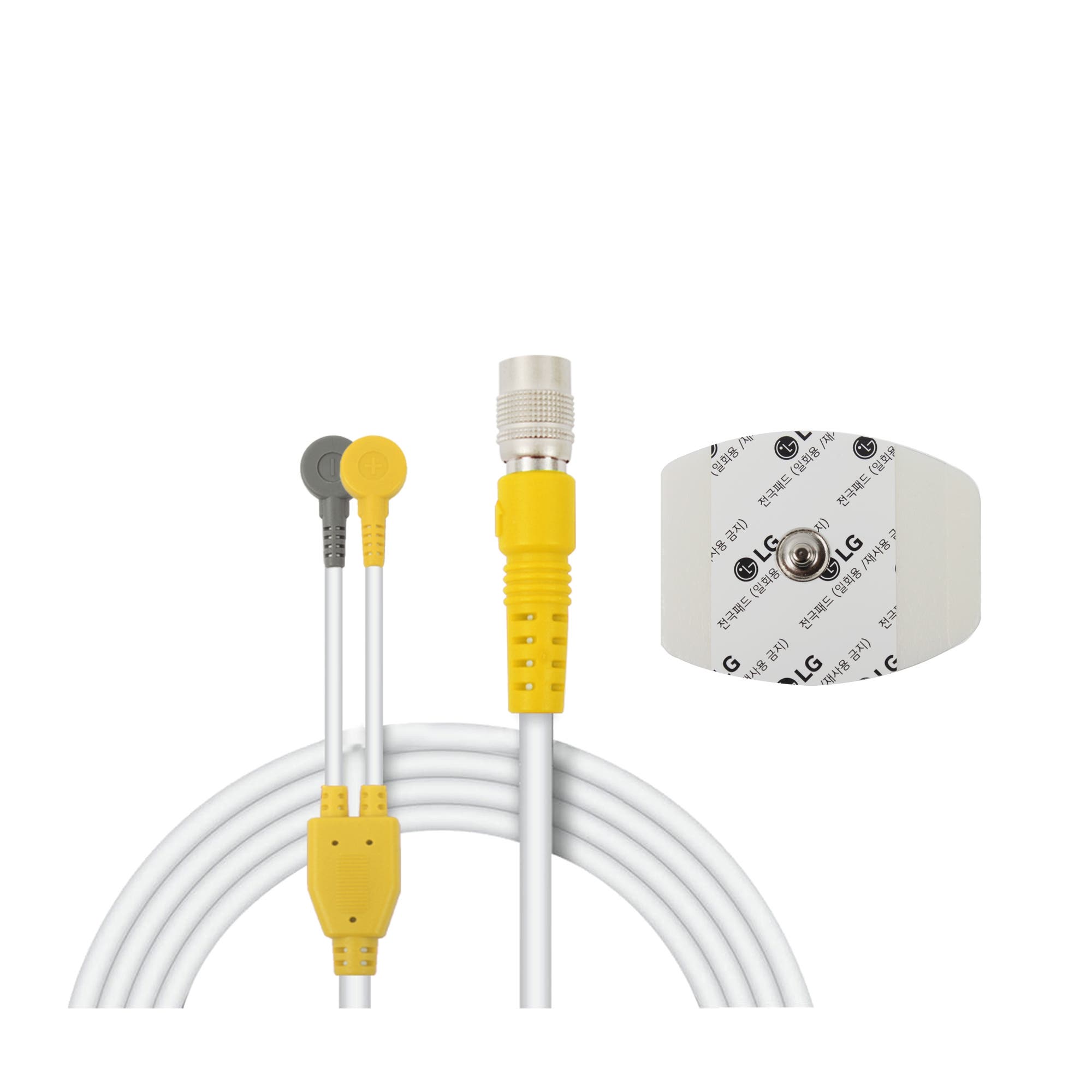 메디페인 전극 케이블(Yellow) + 전극 패드 세트 (COV36991201) 줌이미지 1