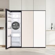 컨버터블 패키지 LG 컨버터블 패키지 오브제컬렉션 Fit & Max (냉동전용고, 우열림) (Y324SS3SK.AKOR) 썸네일이미지 1