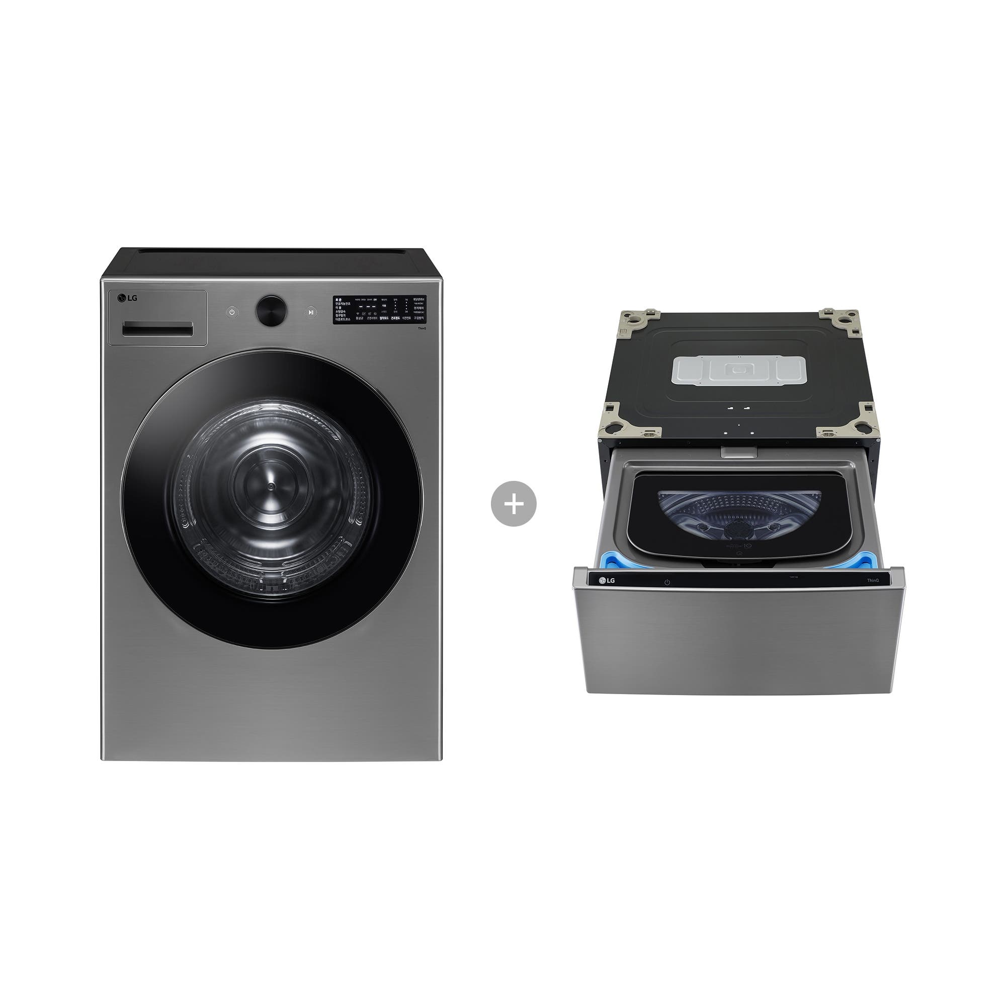 의류건조기 LG 트롬 오브제컬렉션 건조기 + 미니워시 (RG19VNX.AKOR) 줌이미지 1