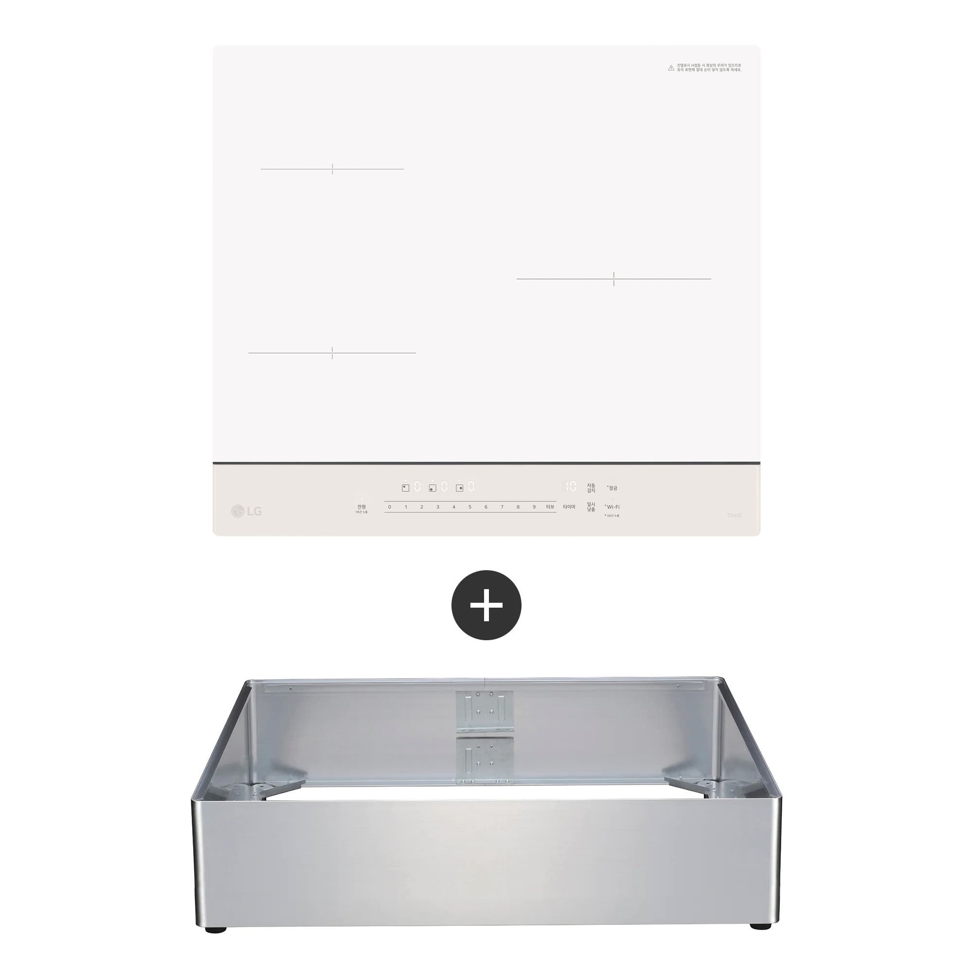 전기레인지 LG 디오스 오브제컬렉션 인덕션 프리스탠딩 (15cm 케이스) (BEI3QKBLOEA.AKOR) 줌이미지 1