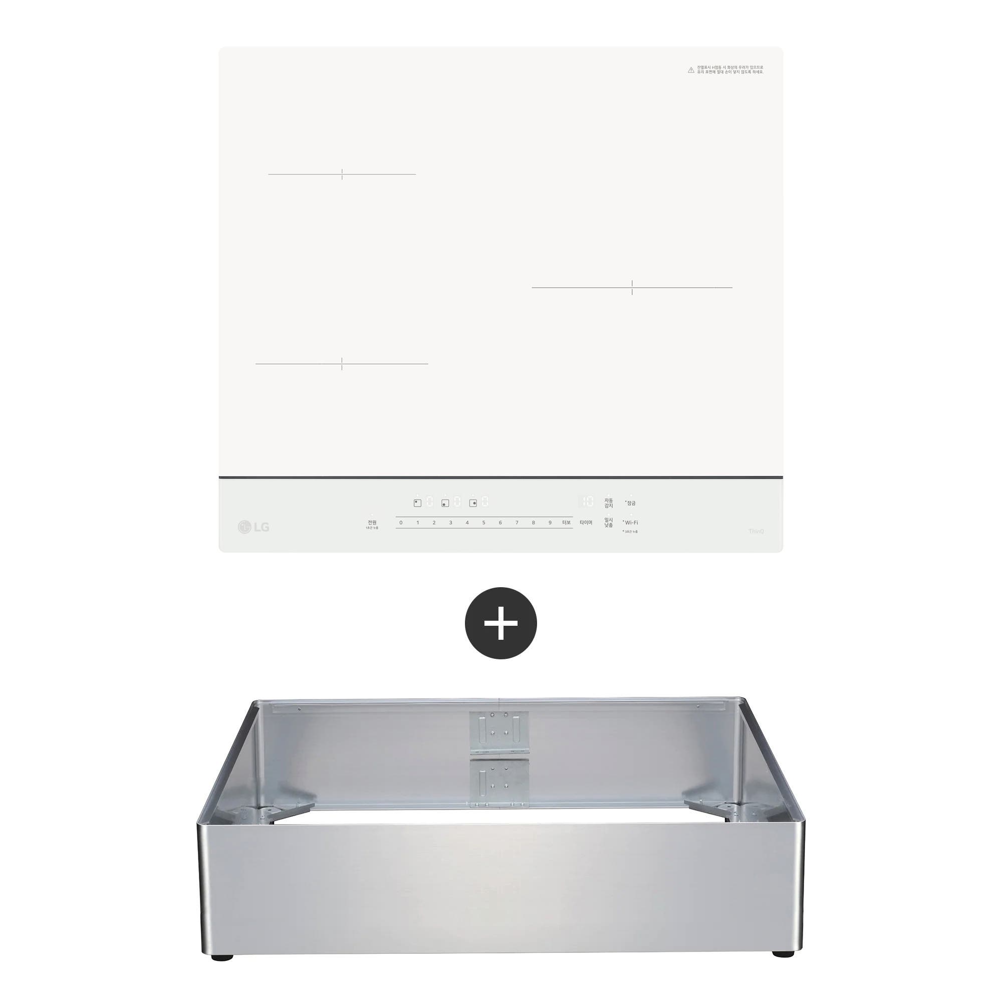전기레인지 LG 디오스 오브제컬렉션 인덕션 프리스탠딩 (15cm 케이스) (BEI3QKHLOEA.AKOR) 줌이미지 1