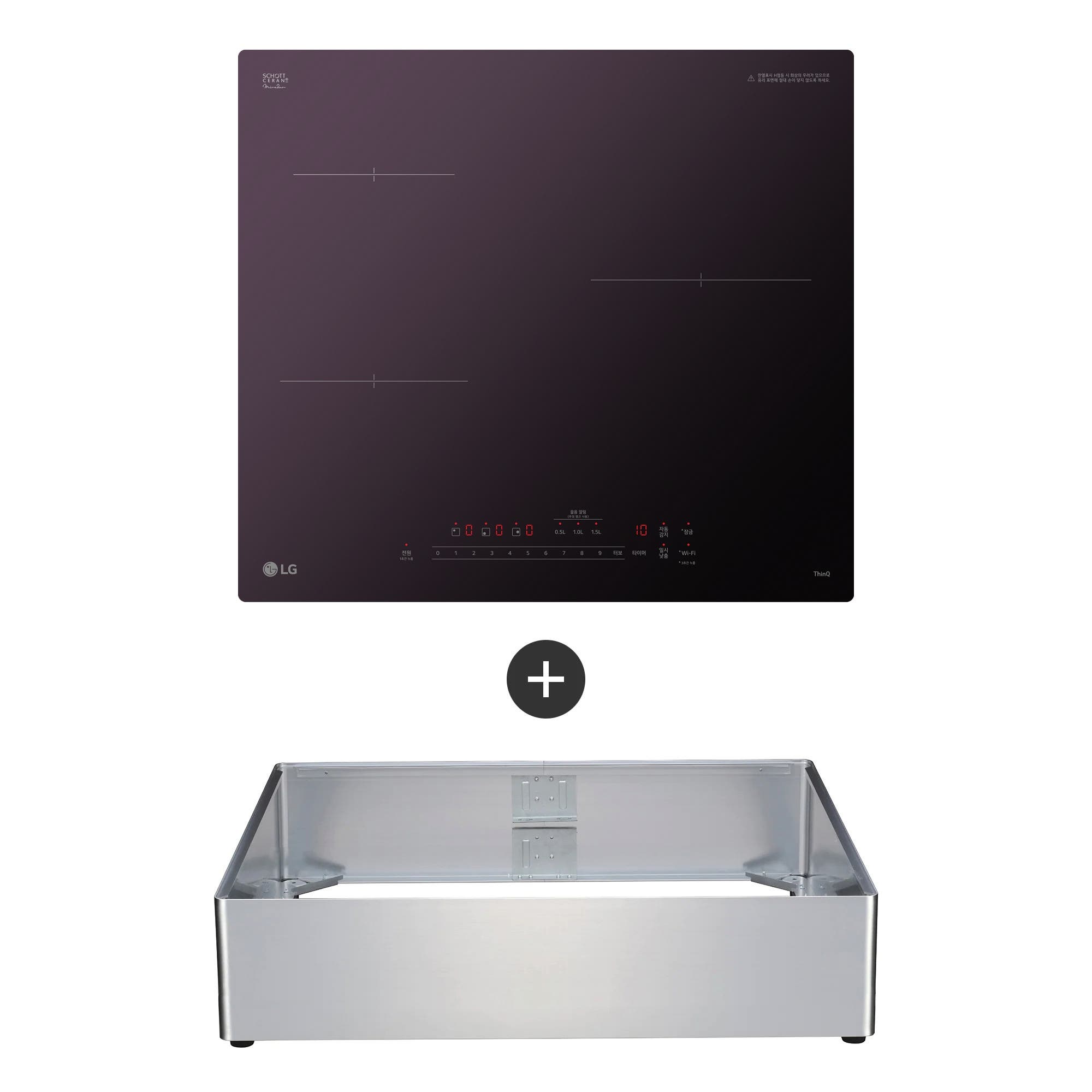 전기레인지 LG 디오스 인덕션 프리스탠딩 (15cm 케이스) (BEI3AMBLOEA.AKOR) 줌이미지 1