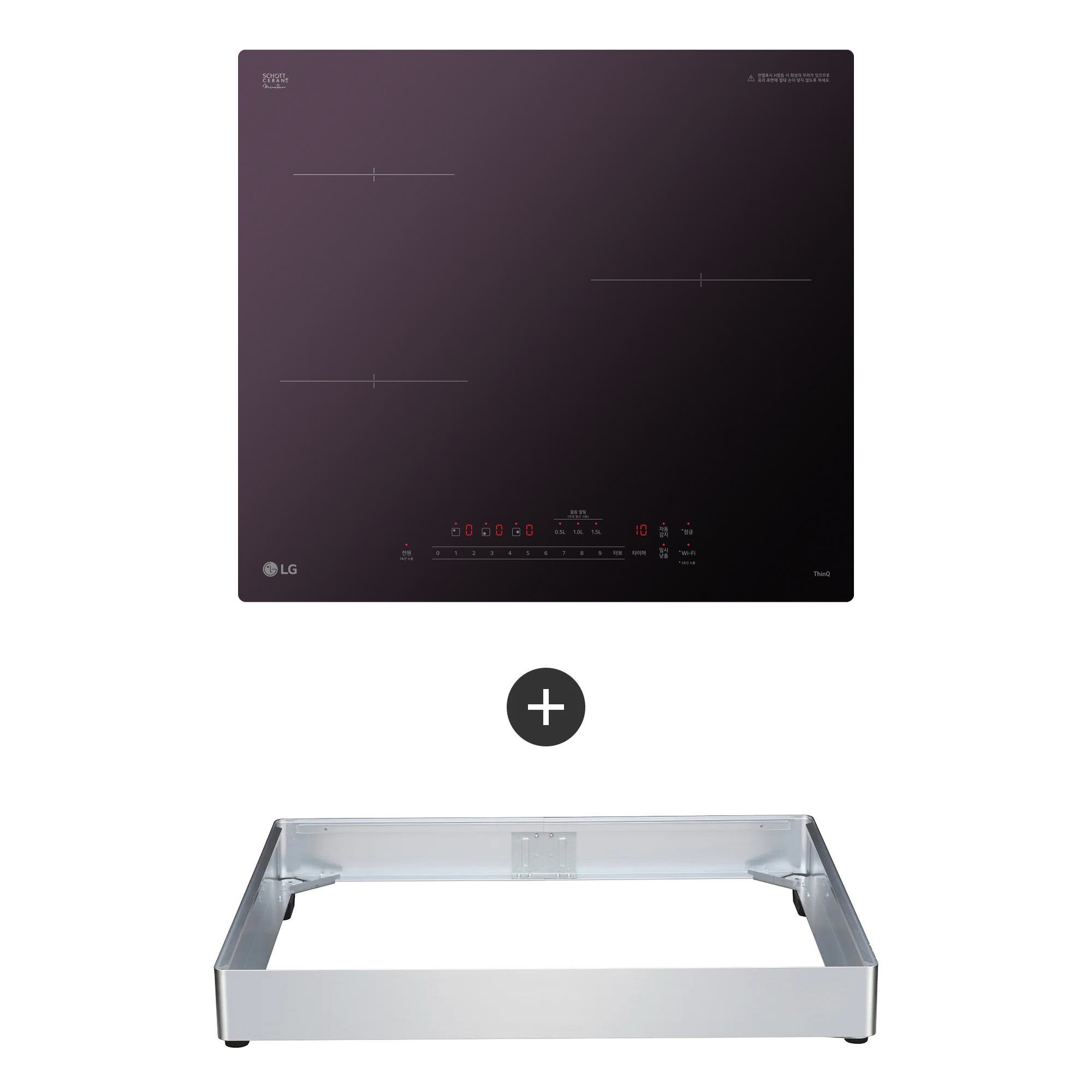 전기레인지 LG 디오스 인덕션 프리스탠딩 (8.5cm 케이스) (BEI3AMBLOEC.AKOR) 줌이미지 1