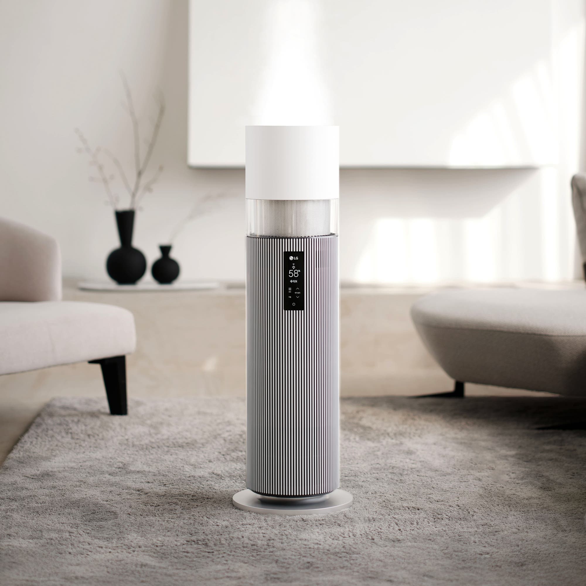 가습기 LG 퓨리케어 오브제컬렉션 하이드로타워 + 급수비커 세트 (HY705RWUAB.AKOR) 줌이미지 1