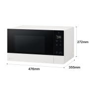 광파오븐/전자레인지 LG 디오스 오브제컬렉션 전자레인지 (MWE25HD.CKOR) 썸네일이미지 3