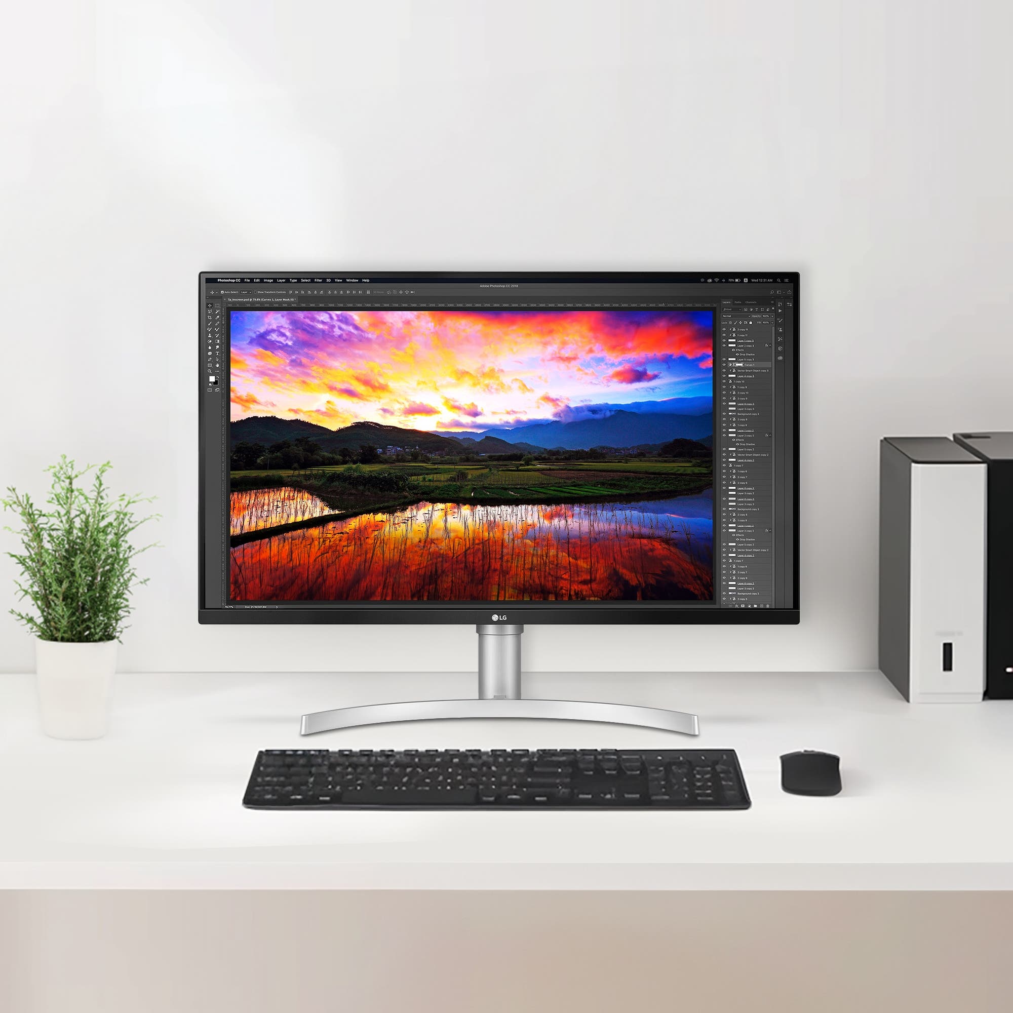 모니터 LG 울트라HD 모니터 (32UN650K.BKR) 줌이미지 1