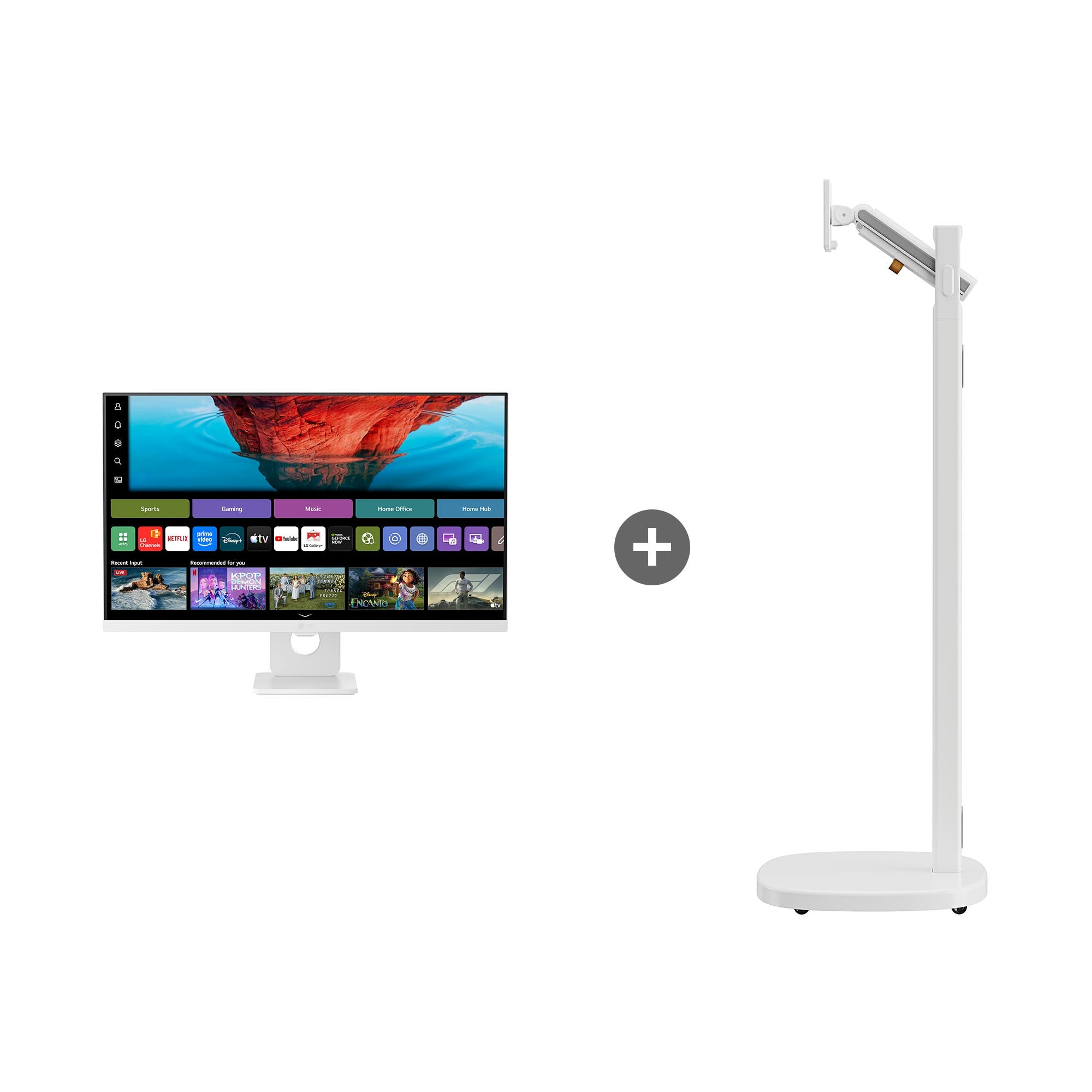 모니터 LG 스마트모니터 스윙 AI 라이트  (27U731SBW.STD1) 줌이미지 1