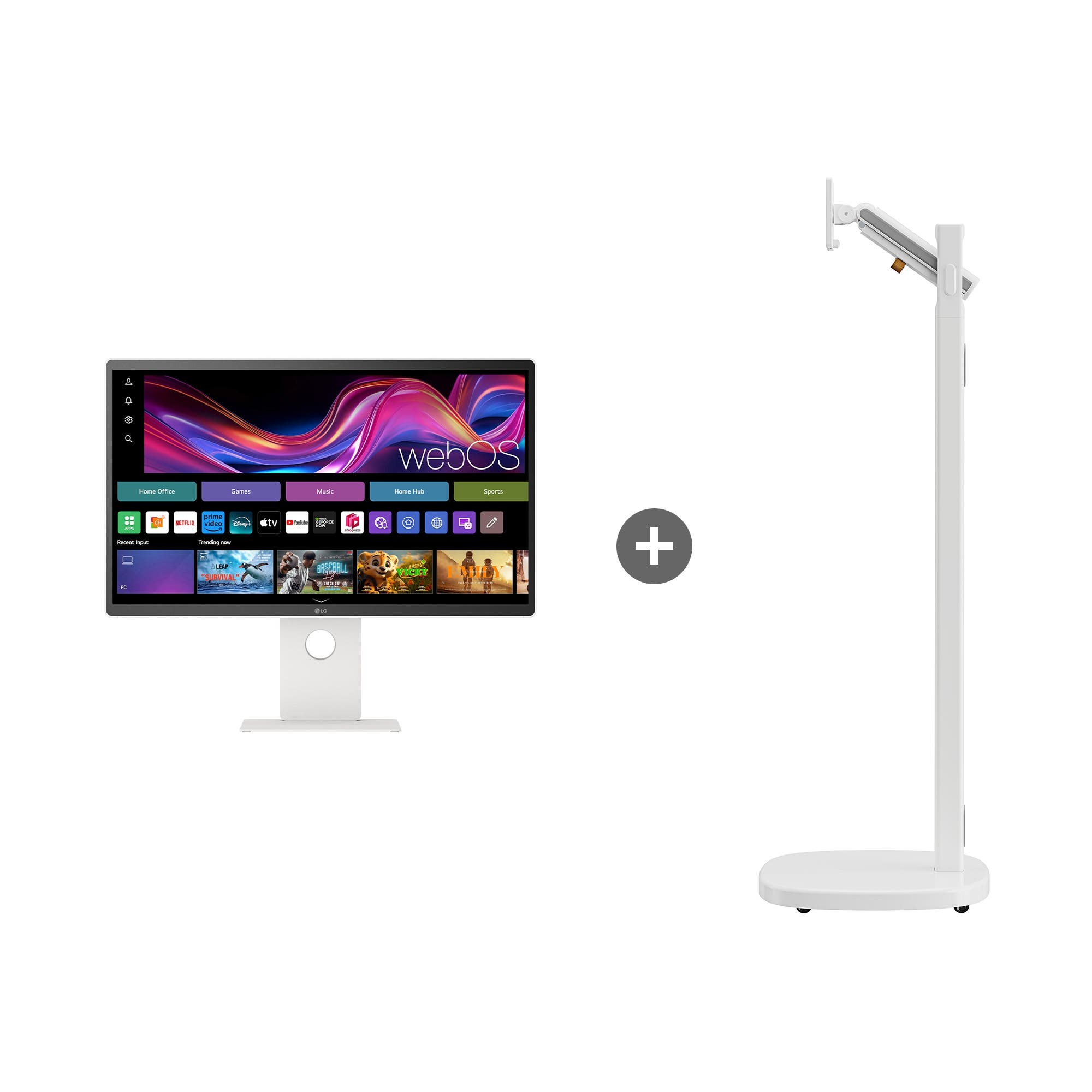 모니터 LG 스마트모니터 스윙 AI 라이트 (32U880SAW.STD1) 줌이미지 1
