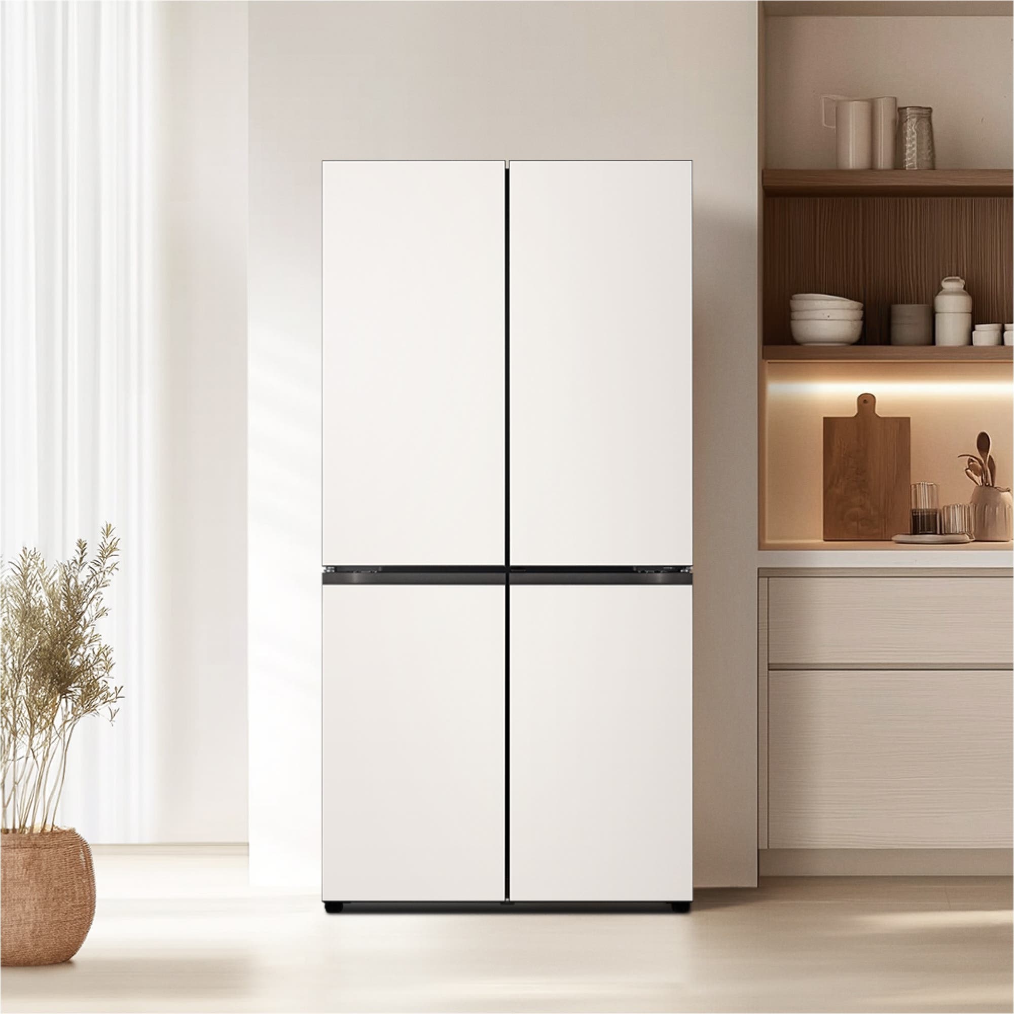 냉장고 LG 디오스 오브제컬렉션 STEM 베이직 냉장고 (매직스페이스) (H875GBB141.CKOR) 줌이미지 1