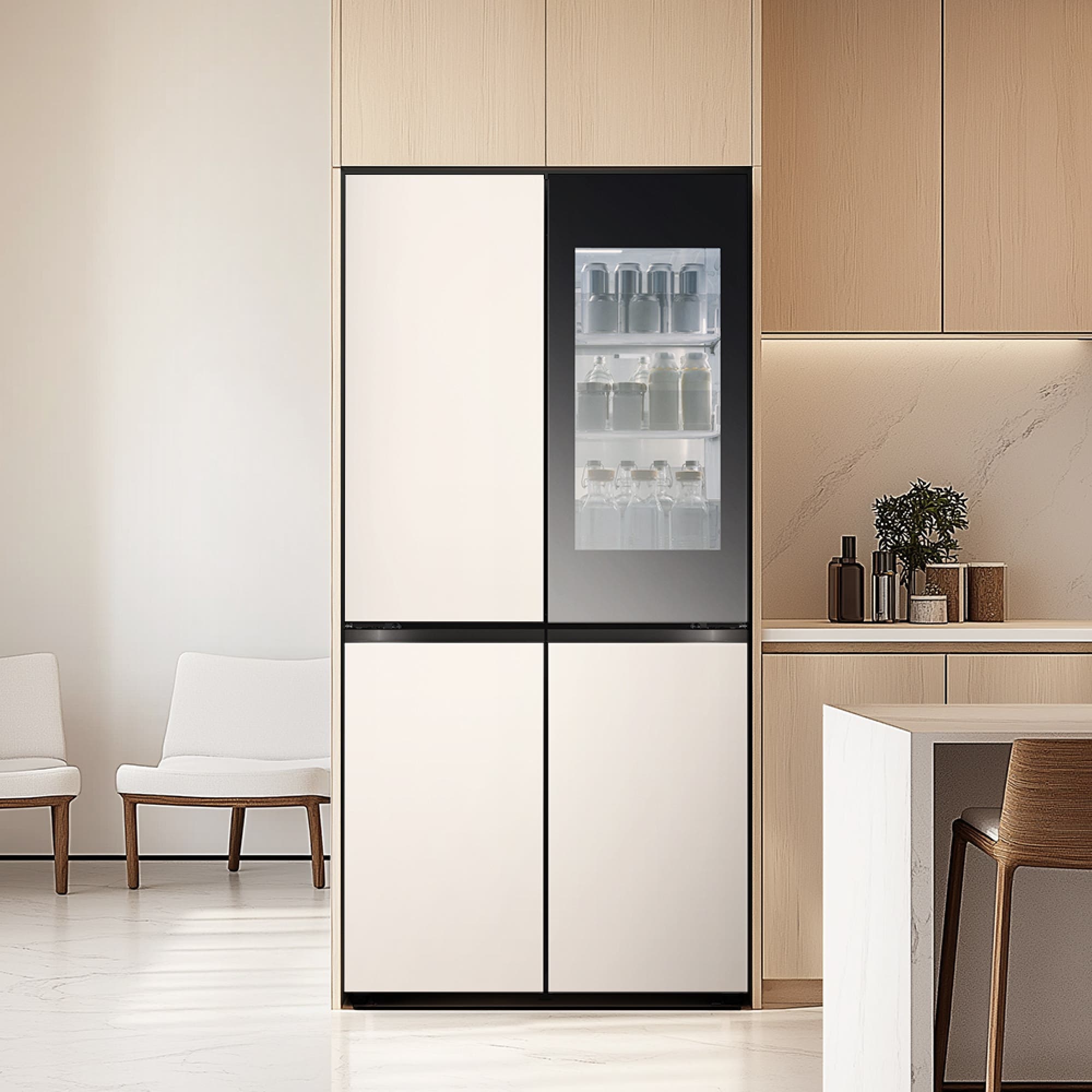 냉장고 LG 디오스 오브제컬렉션 STEM 베이직 냉장고 Fit & Max (노크온) (M626GBB352.AKOR) 줌이미지 1