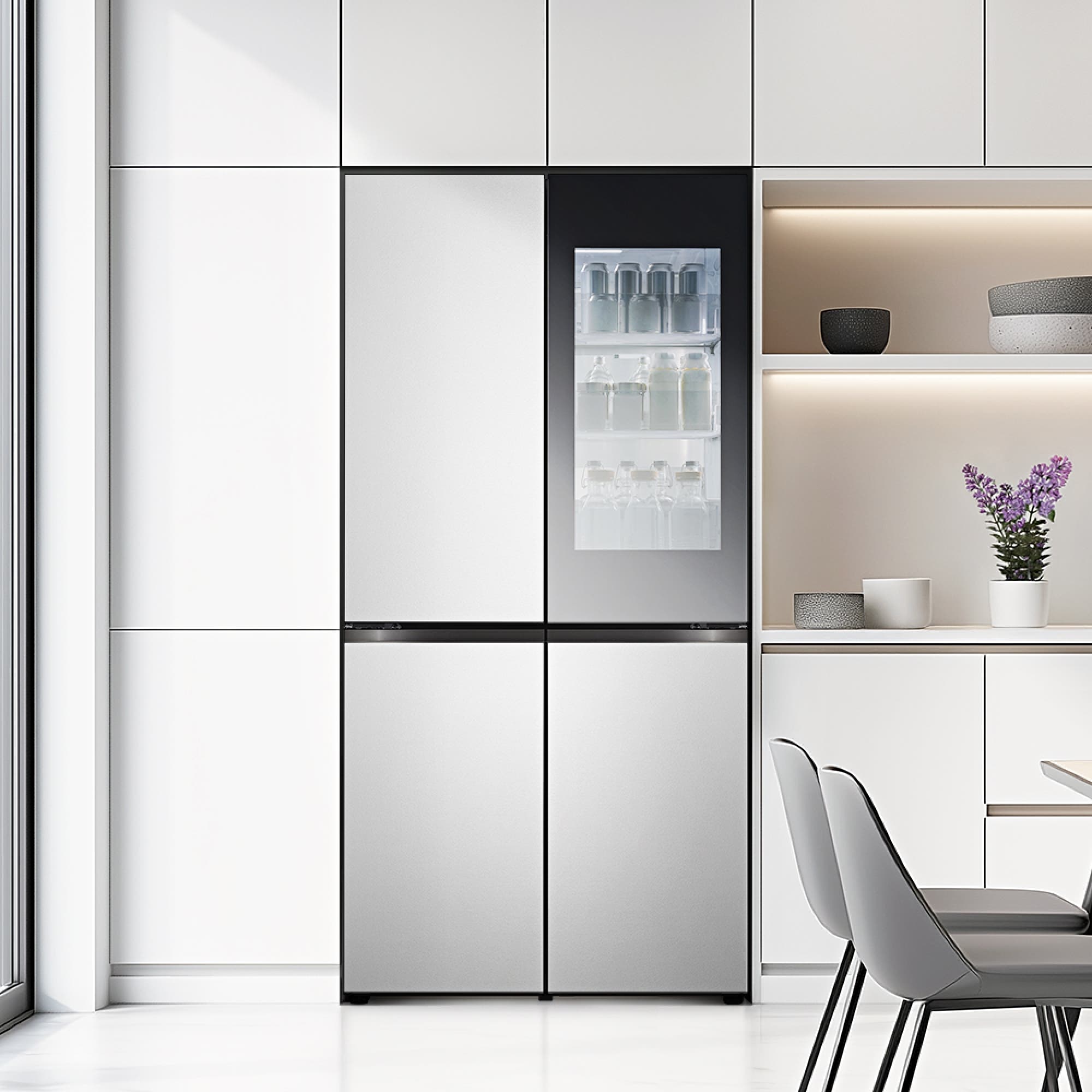 냉장고 LG 디오스 오브제컬렉션 STEM 베이직 냉장고 Fit & Max (노크온) (M626SVV352S.AKOR) 줌이미지 1