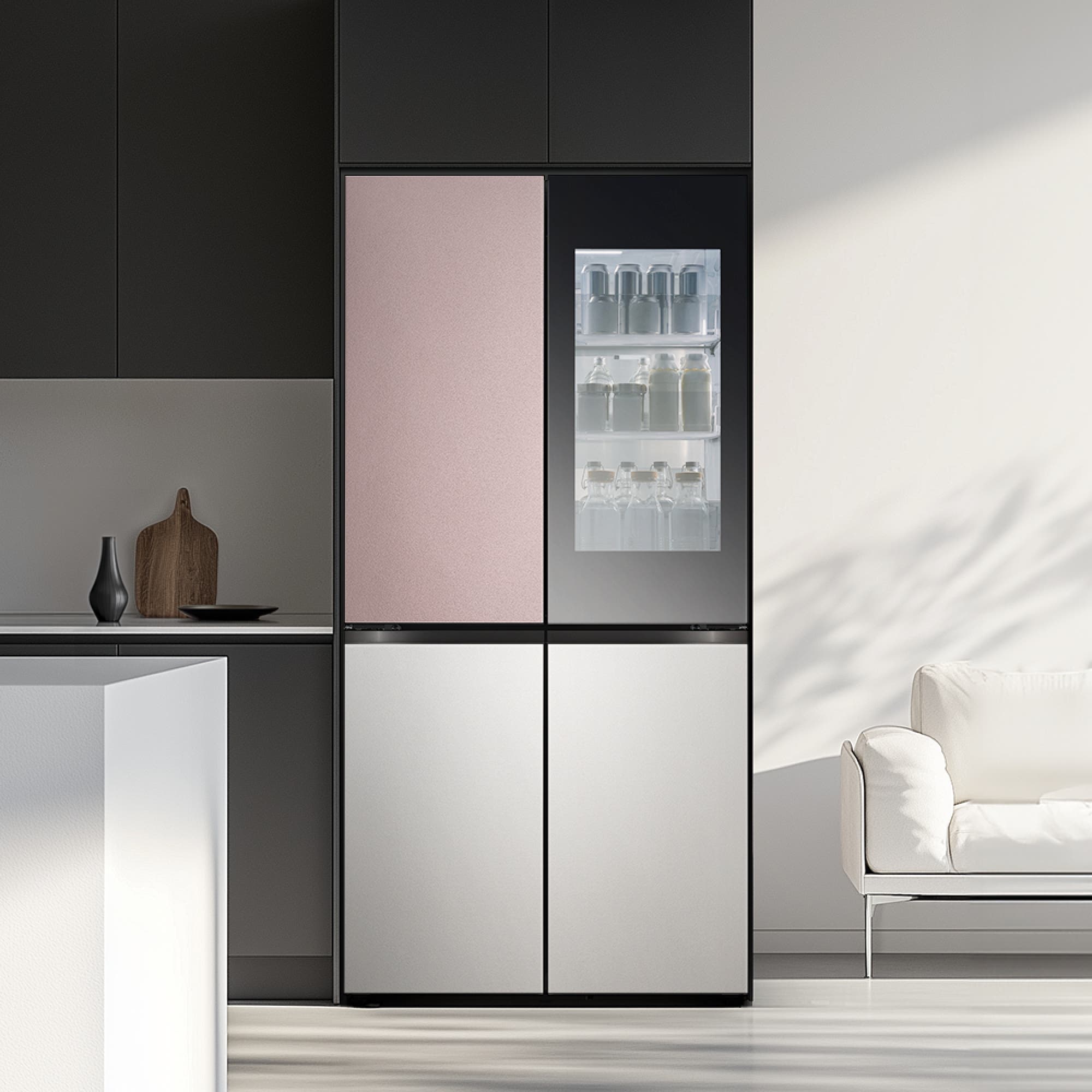 냉장고 LG 디오스 오브제컬렉션 STEM 베이직 냉장고 Fit & Max (노크온) (M626SKV352S.AKOR) 줌이미지 1