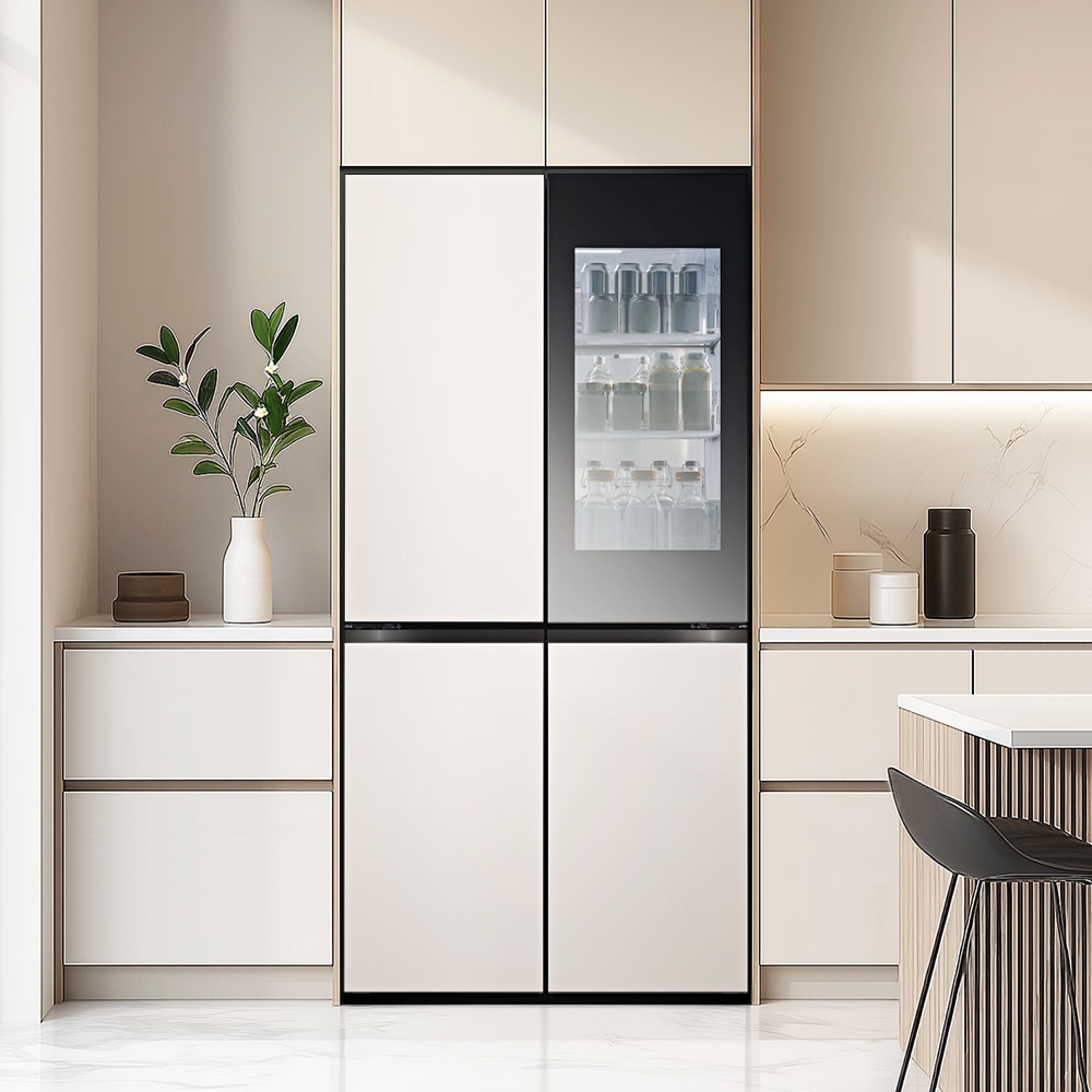 냉장고 LG 디오스 오브제컬렉션 STEM 베이직 냉장고 Fit & Max (노크온) (M626GGG352S.AKOR) 줌이미지 1