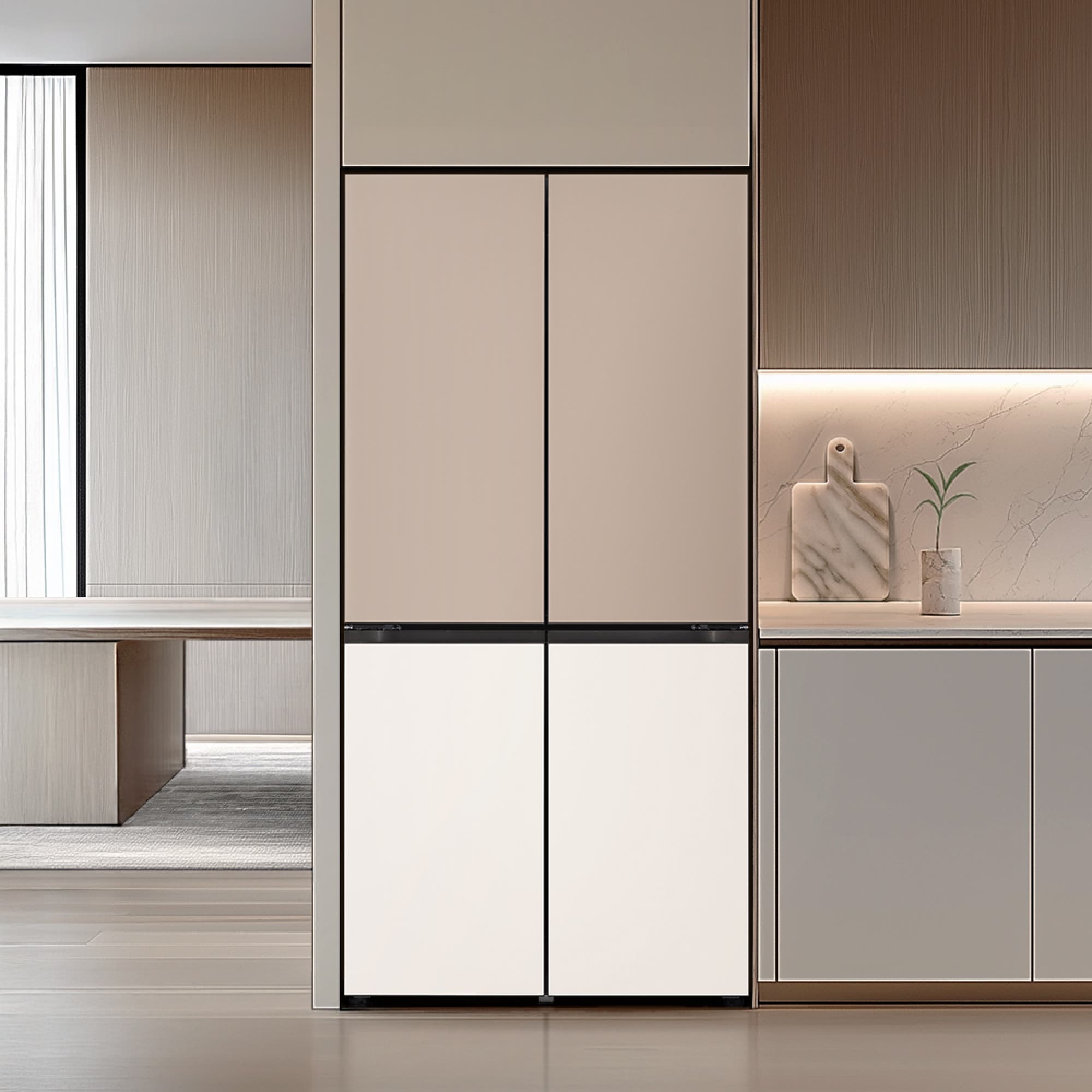 냉장고 LG 디오스 오브제컬렉션 STEM 베이직 냉장고 Fit & Max (M626GCB052S.AKOR) 줌이미지 1