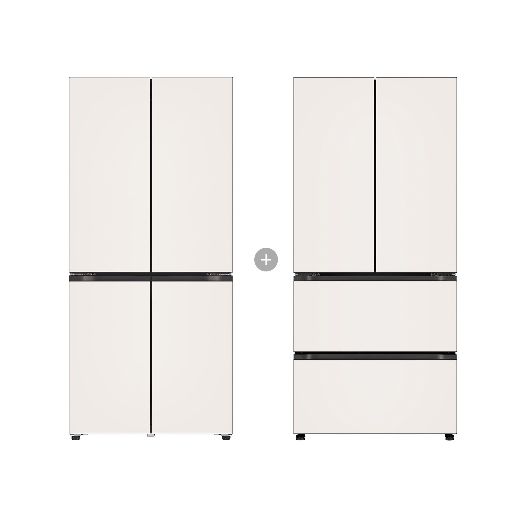 냉장고 LG 디오스 오브제컬렉션 냉장고 Fit & Max + LG 디오스 오브제컬렉션 김치톡톡 Fit & Max (R984GBB012.AKOR) 줌이미지 1