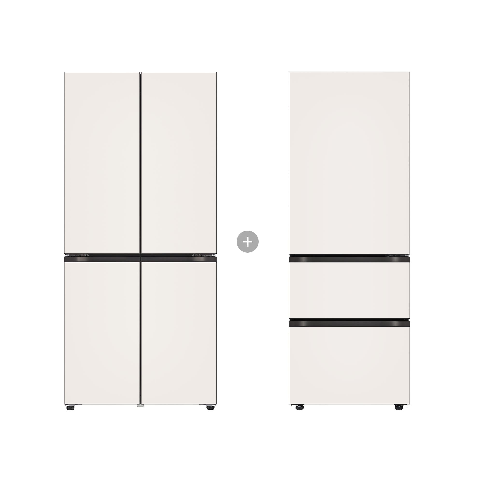 냉장고 LG 디오스 오브제컬렉션 냉장고 Fit & Max + LG 디오스 오브제컬렉션 김치톡톡 Fit & Max (R828GBB012.AKOR) 줌이미지 1
