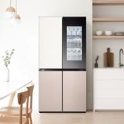 냉장고 LG 디오스 AI 오브제컬렉션 STEM 베이직 냉장고 (노크온 더블매직스페이스) (M876GGA582S.AKOR) 썸네일이미지 1