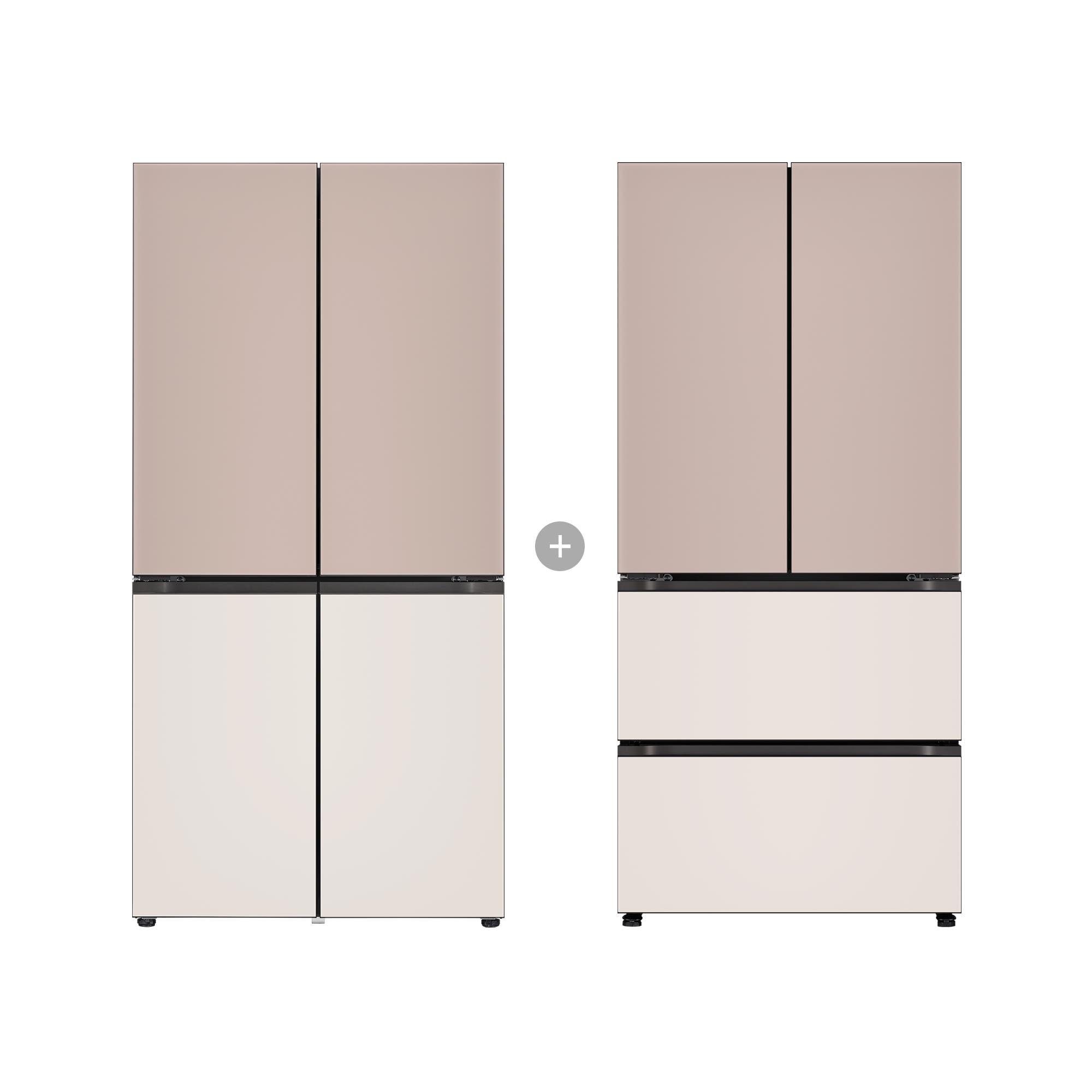 김치냉장고 LG 디오스 오브제컬렉션 STEM 베이직 냉장고 Fit & Max + LG 디오스 오브제컬렉션 김치톡톡 Fit & Max (R1081GAG057.AKOR) 줌이미지 1