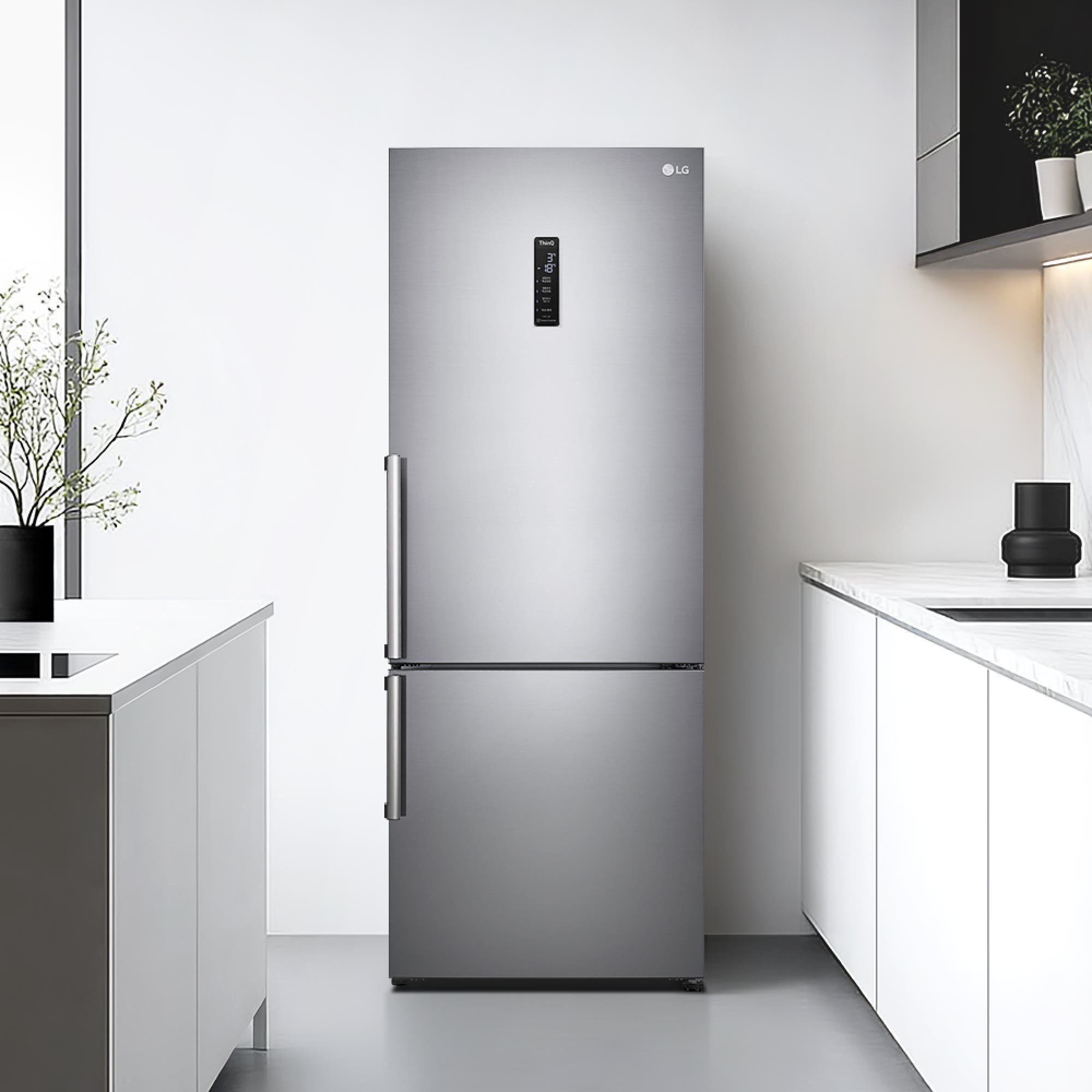 냉장고 LG 모던엣지 냉장고 (M451PS53.AKOR) 줌이미지 1