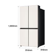냉장고 LG 디오스 AI 오브제컬렉션 냉장고 (매직스페이스) (H876GBB111.CKOR) 썸네일이미지 3