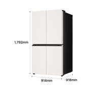 냉장고 LG 디오스 AI 오브제컬렉션 STEM 베이직 냉장고 (T876MEE041.CKOR) 썸네일이미지 3