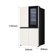 냉장고 LG 디오스 AI 오브제컬렉션 냉장고 (노크온 매직스페이스) (T876MEE412.CKOR) 썸네일이미지 3
