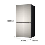 냉장고 LG 디오스 AI 오브제컬렉션 STEM 베이직 냉장고 Fit & Max  (G646SLL091.AKOR) 썸네일이미지 3