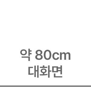 약 80cm 대화면
