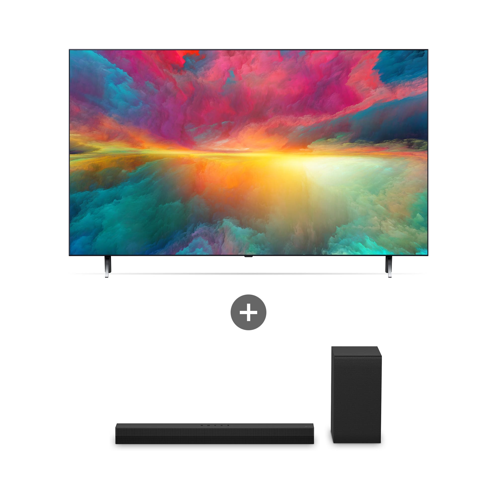 TV LG QNED TV (스탠드형) + LG 사운드바   (65QNED75KRS.AS40T) 줌이미지 1