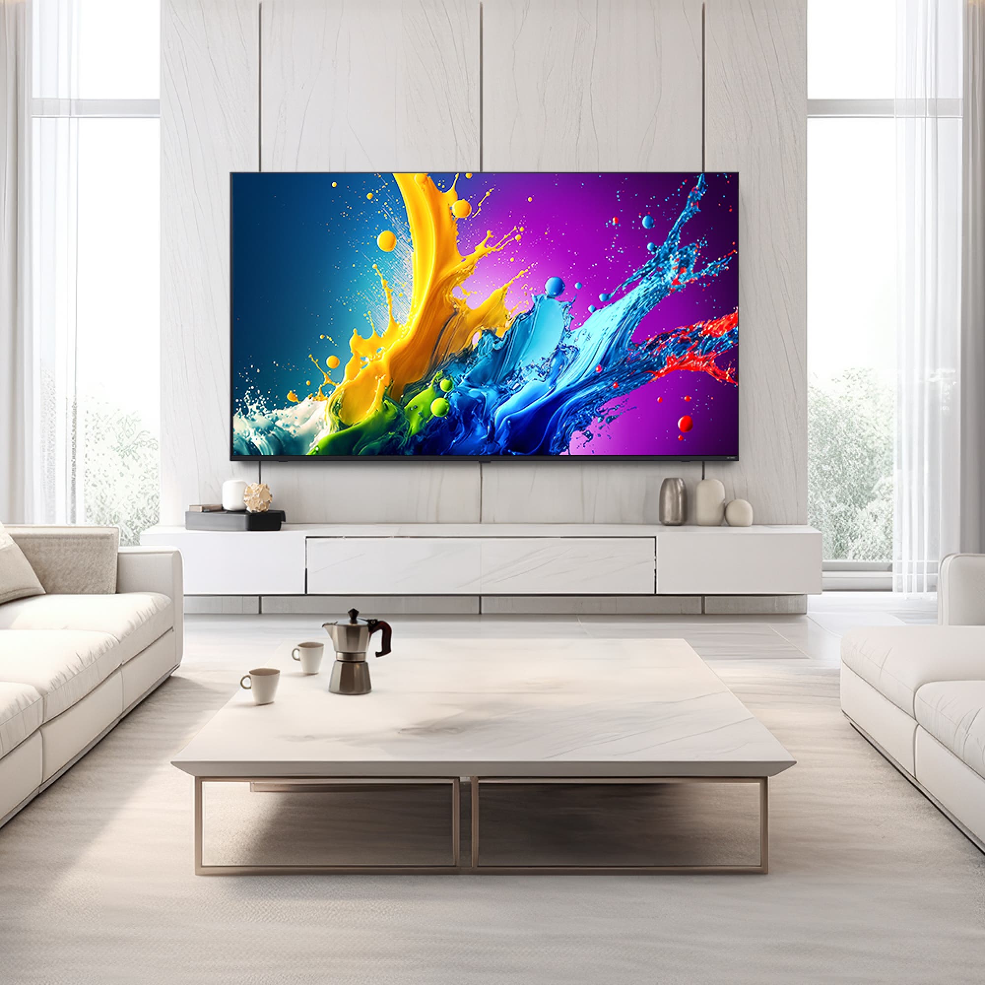 TV LG QNED TV (벽걸이형) (75QNED65TBW.AKRG) 줌이미지 1