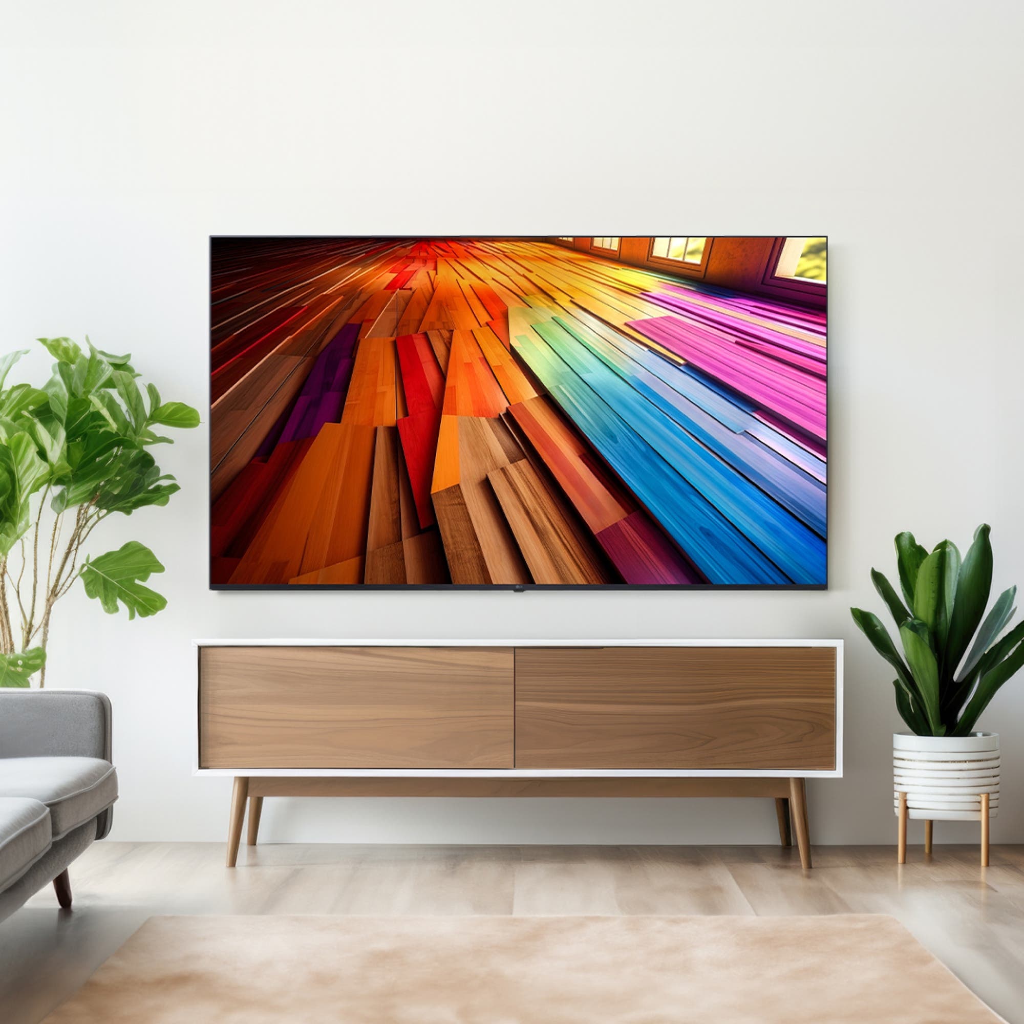 TV LG 울트라 HD TV (벽걸이형-무타공) (50UT8350KH.AKRG) 줌이미지 1
