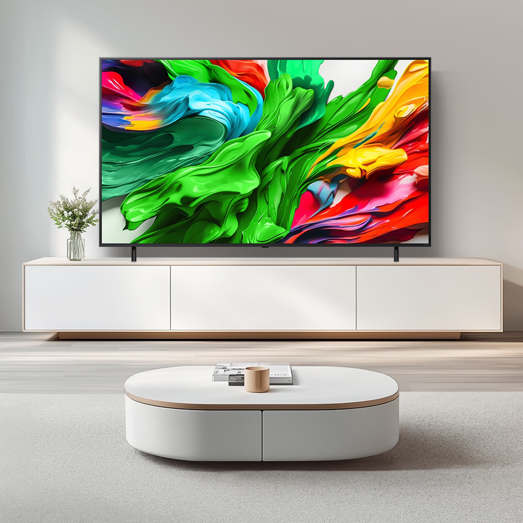 TV LG QNED evo AI (스탠드형) (86QNED85AKS.AKRG) 줌이미지 1