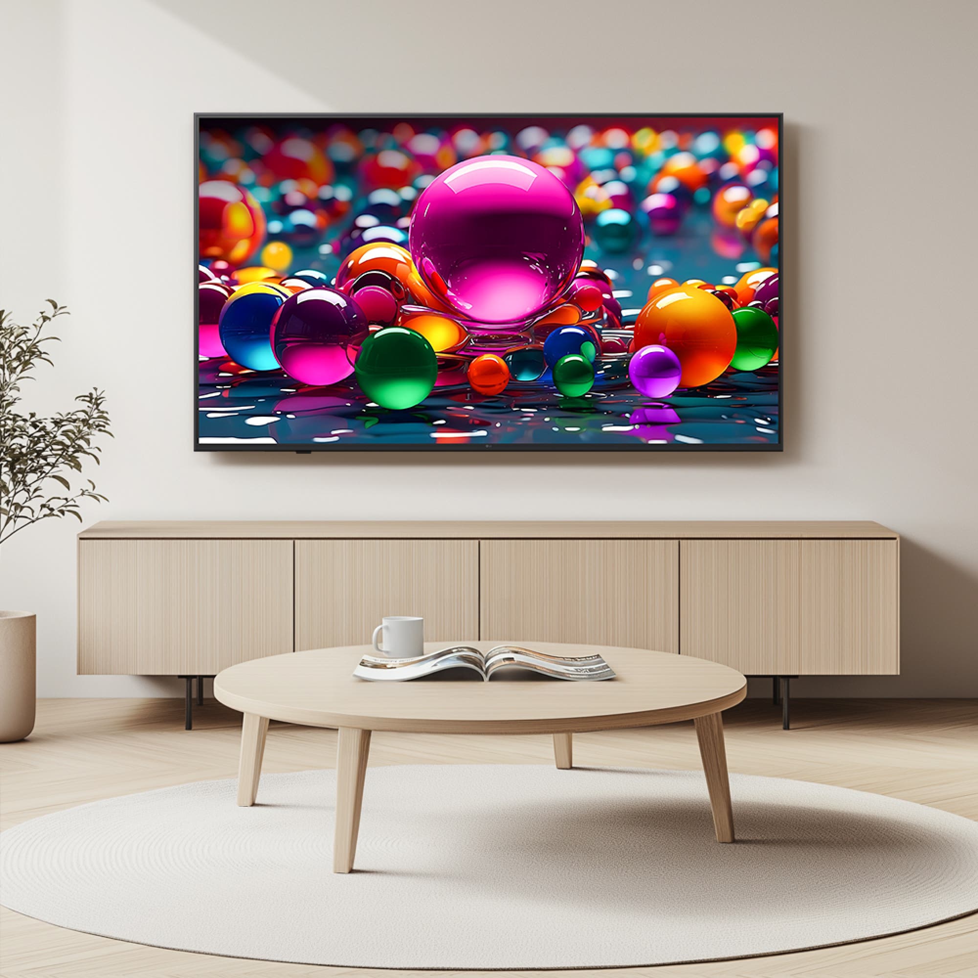 TV LG 울트라 HD TV AI (벽걸이형) (65UA7500EW.AKRG) 줌이미지 1