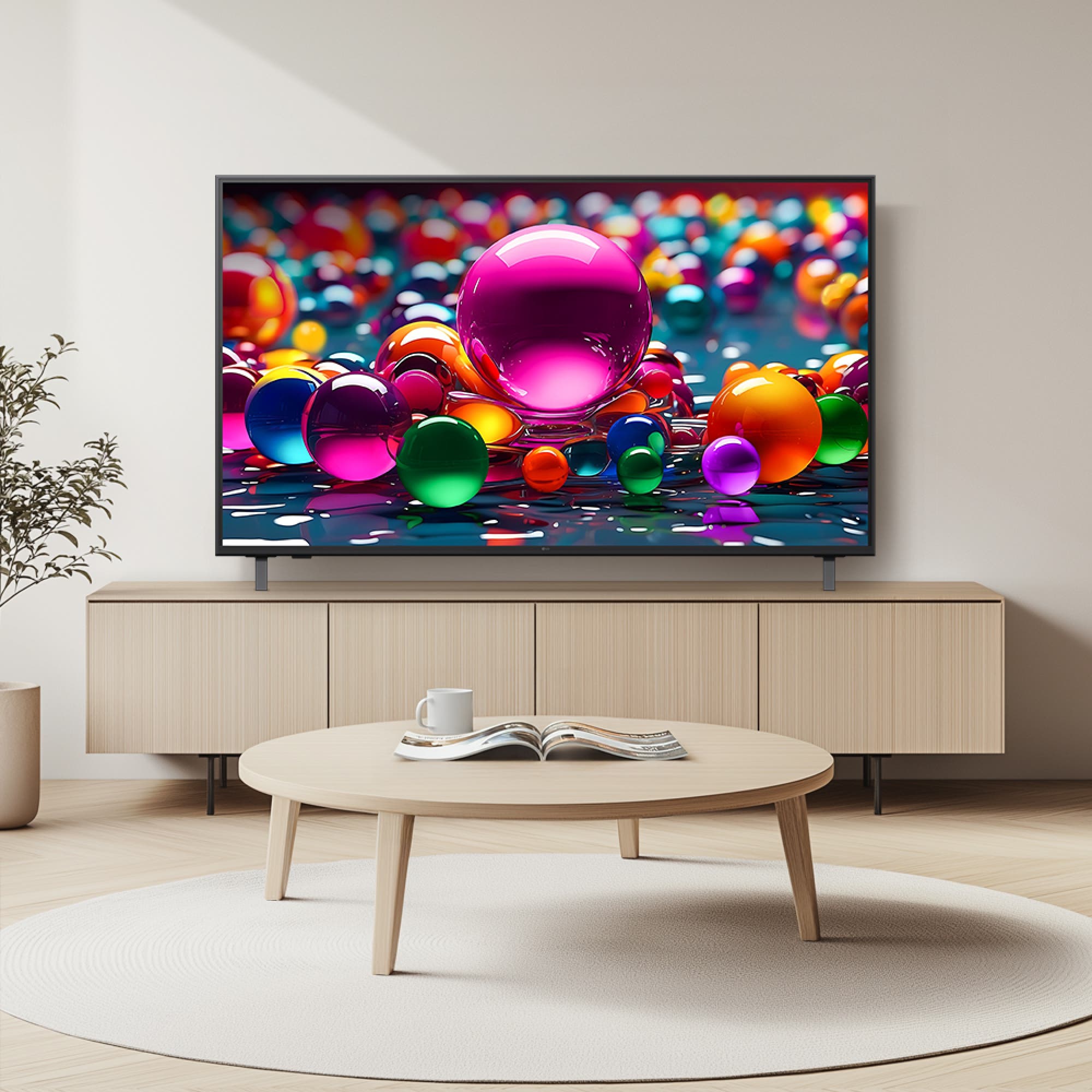 TV LG 울트라 HD TV AI (스탠드형) (55UA7500ES.AKRG) 줌이미지 1