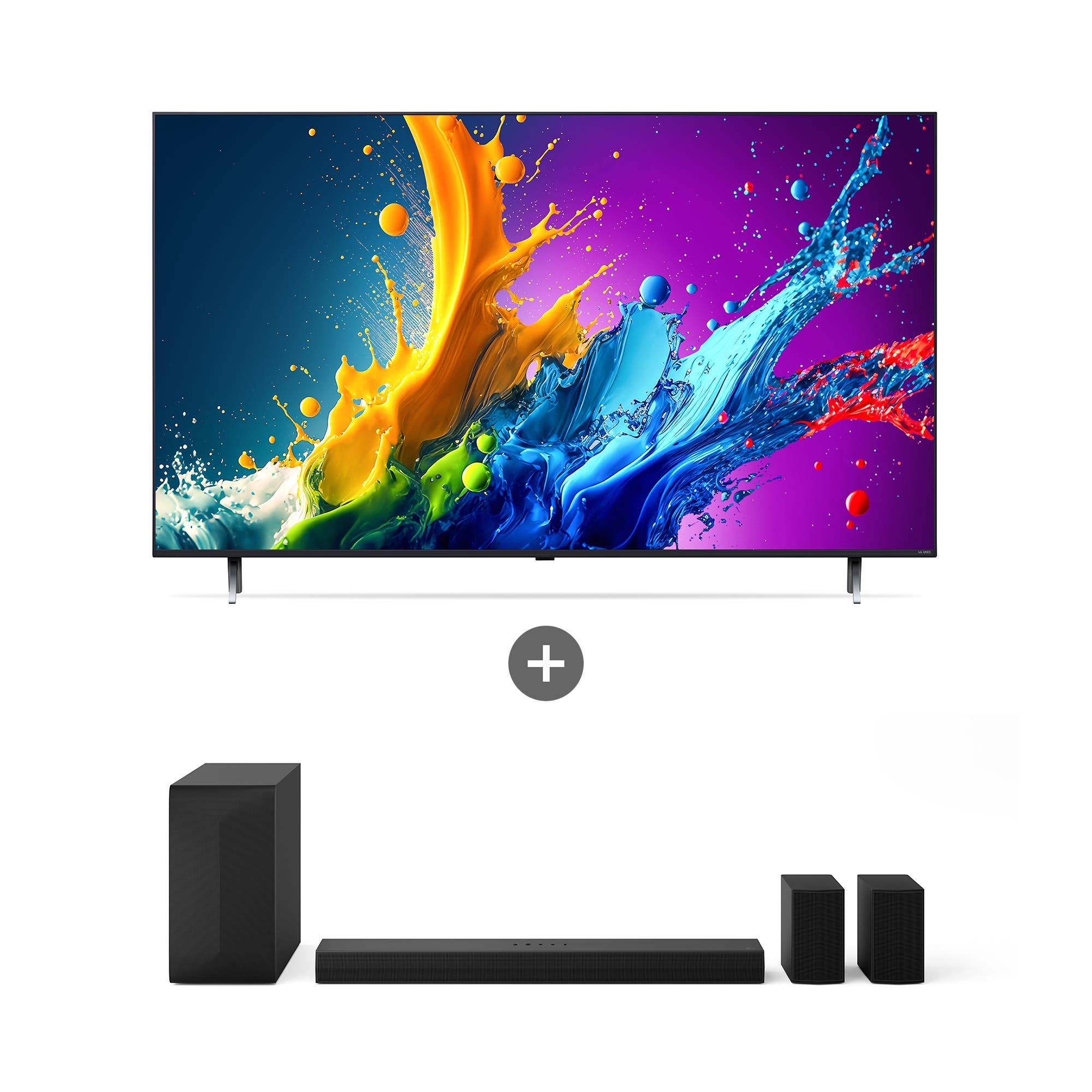 TV LG QNED TV (스탠드형) + LG 사운드바 (75QNED65TBS.AS60TR) 줌이미지 1