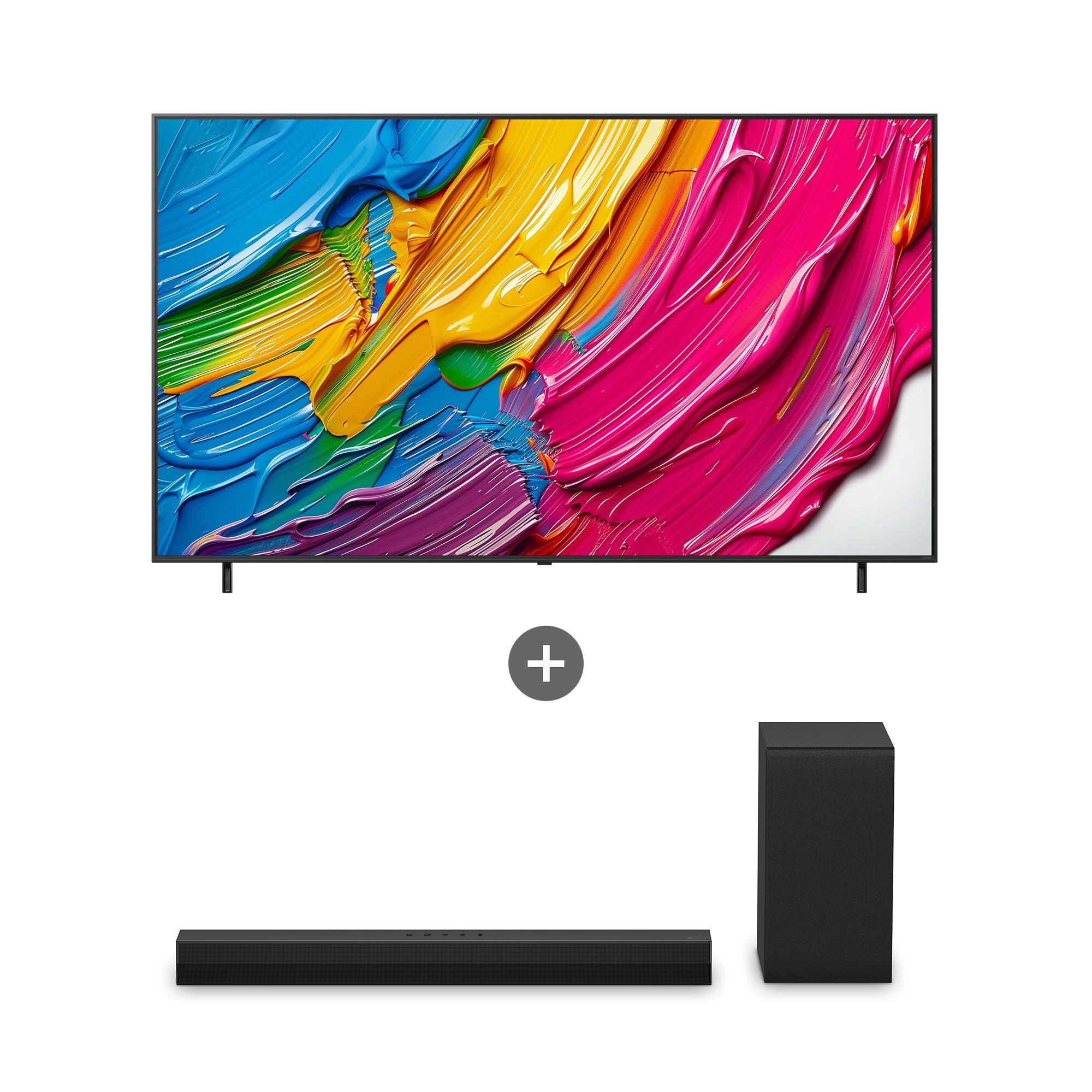 TV LG QNED AI (스탠드형) + LG 사운드바 (86QNED65ABS.AS40T) 줌이미지 1