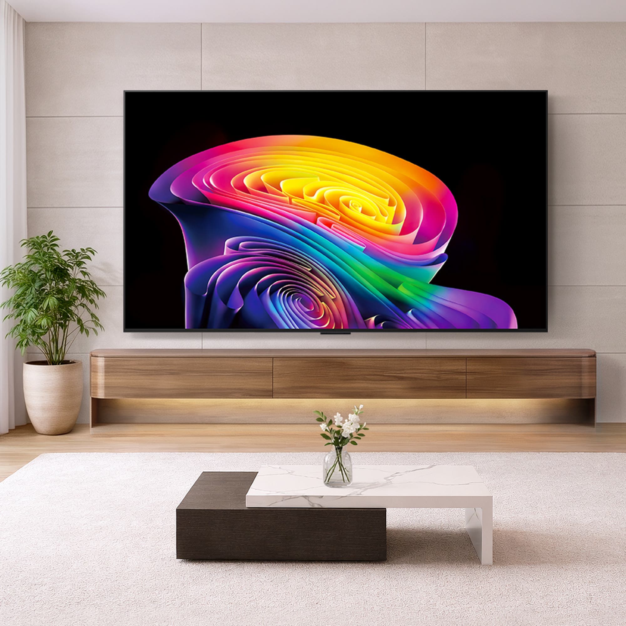 TV LG 올레드 evo AI (벽걸이형) (OLED55C6KW.AKRG) 줌이미지 1