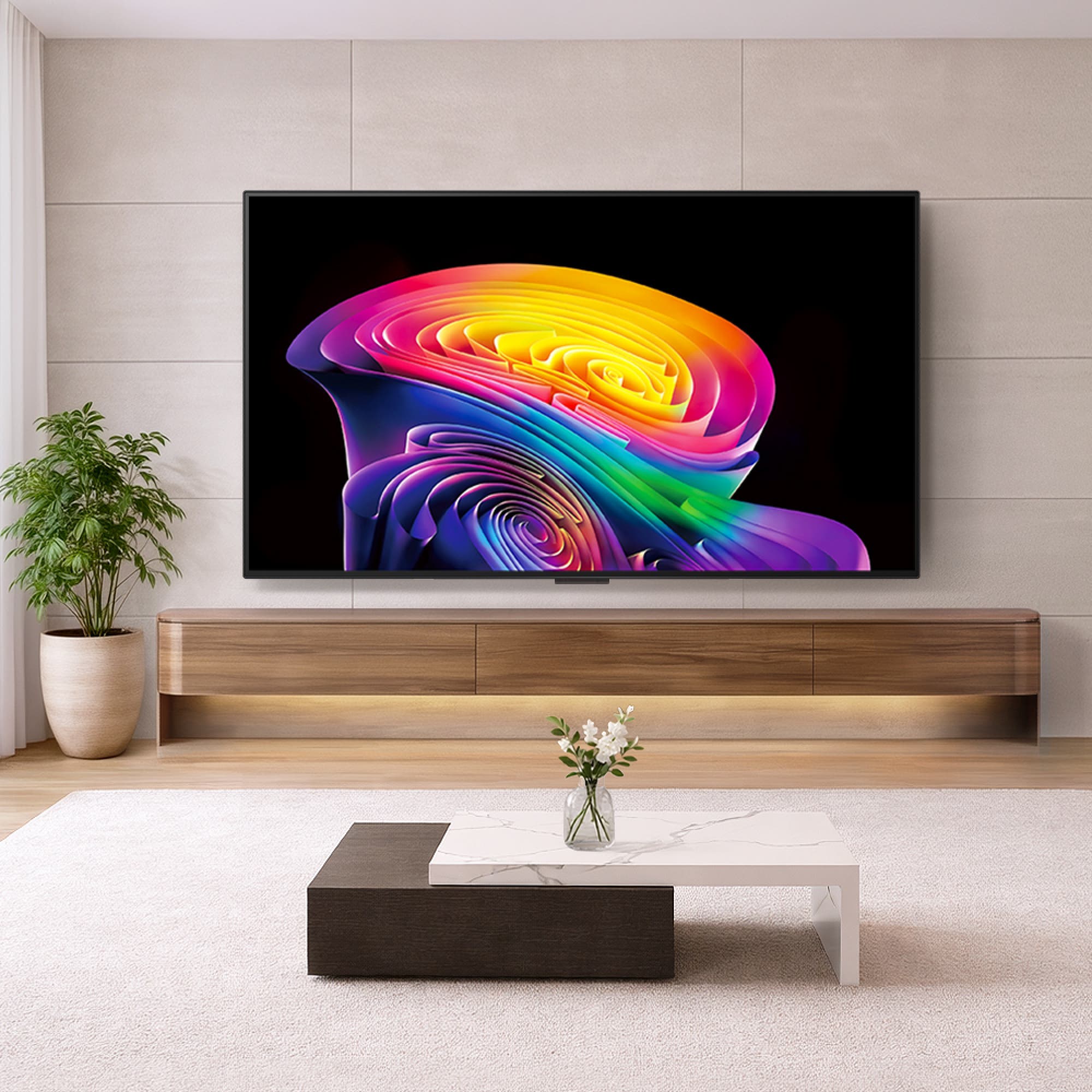 TV LG 올레드 evo AI (벽걸이형) (OLED48C6KW.AKRG) 줌이미지 1
