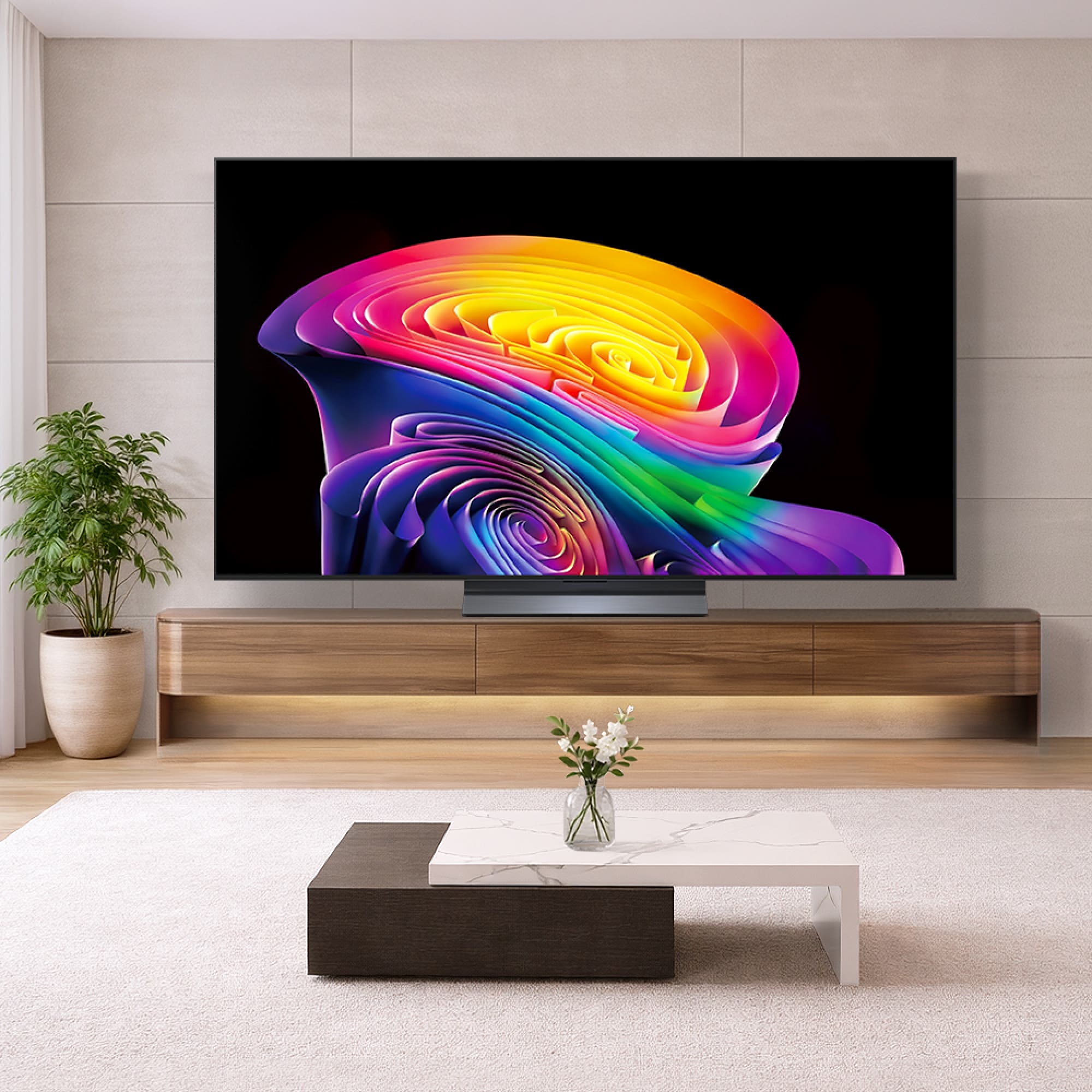 TV LG 올레드 evo AI (스탠드형) (OLED65C6SS.AKRG) 줌이미지 1