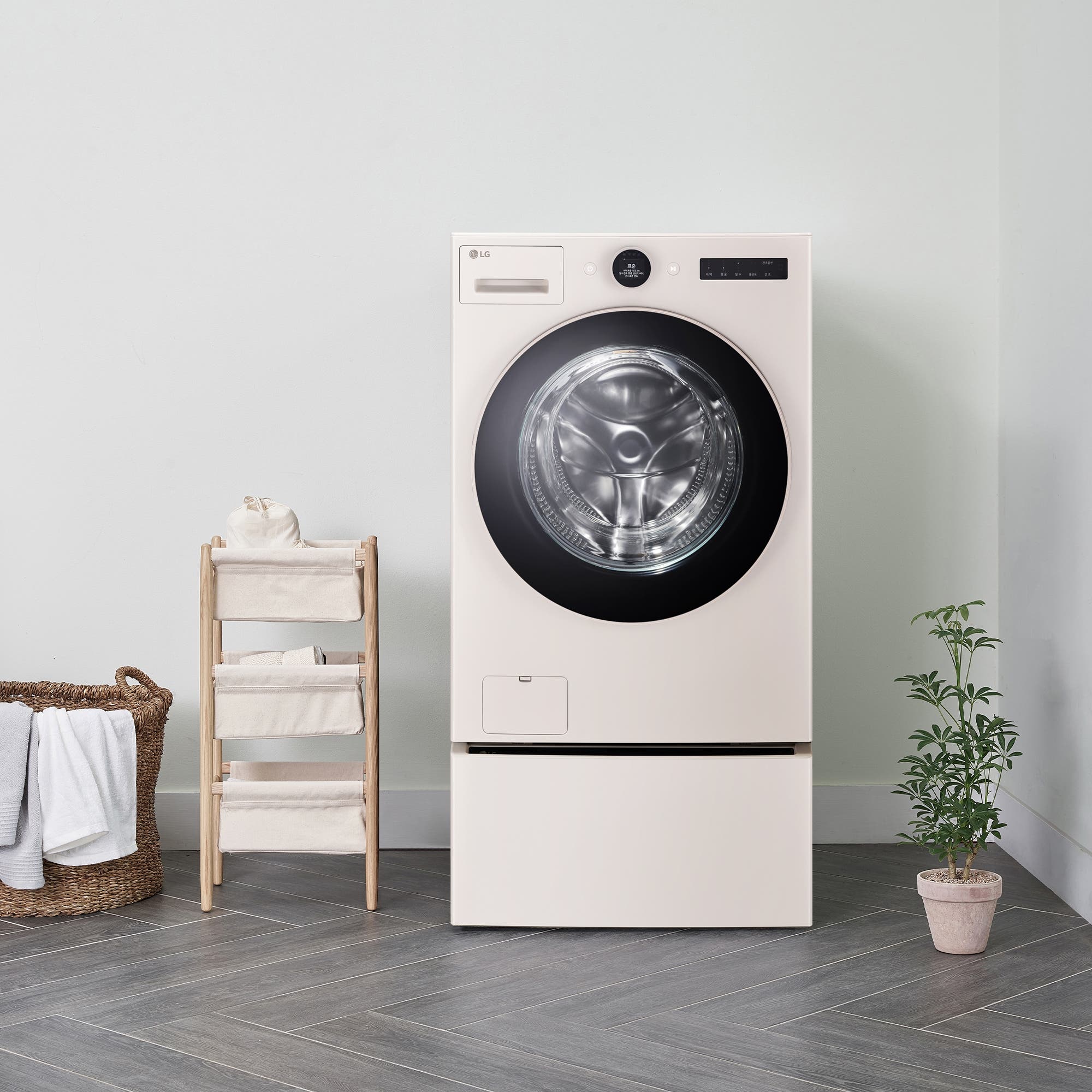 워시콤보 LG 트롬 오브제컬렉션 워시콤보 + 키높이 수납함 (FH25ESEF.AKOR) 줌이미지 1