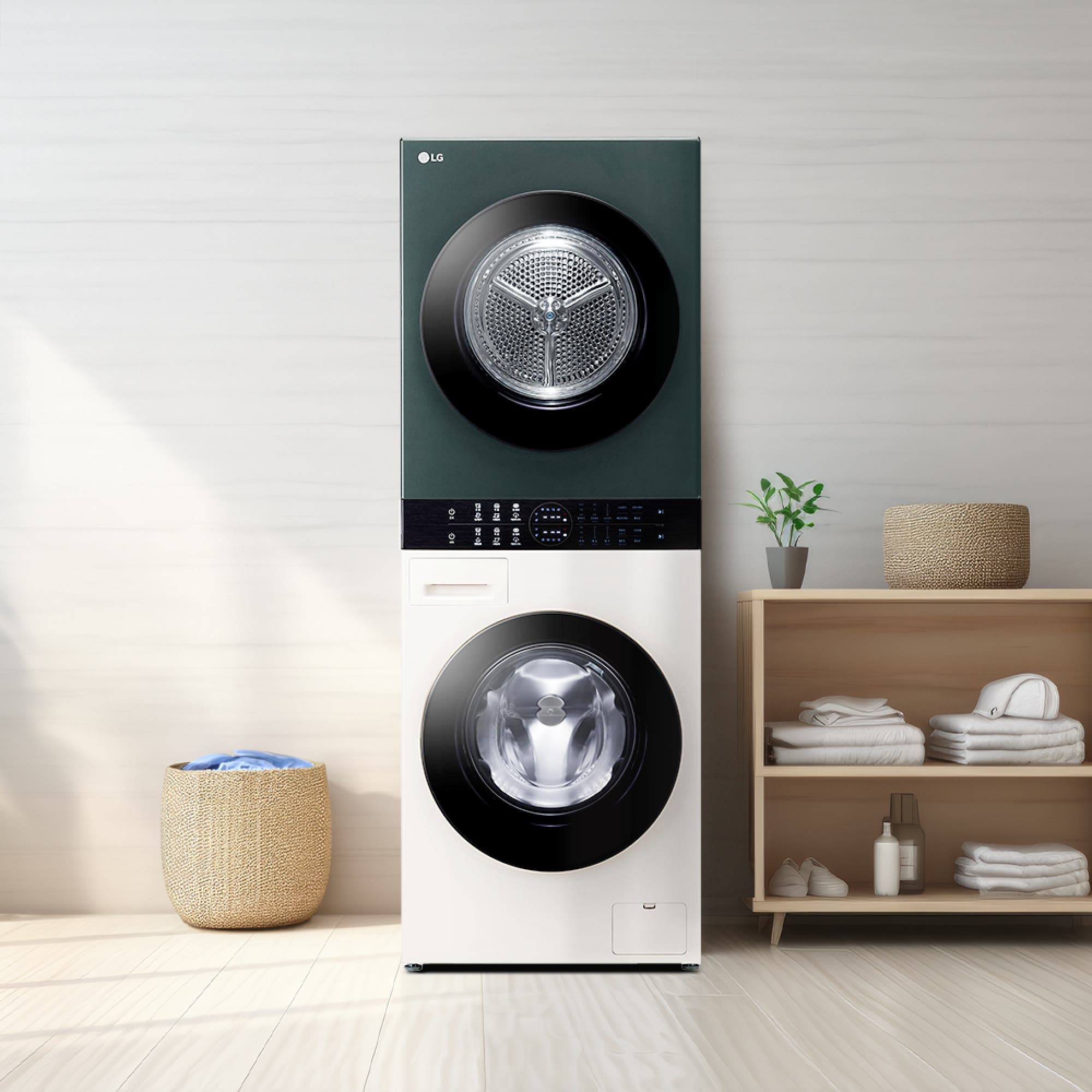 워시타워 LG 트롬 오브제컬렉션 워시타워 컴팩트 (W1310EGN.AKOR1) 줌이미지 1