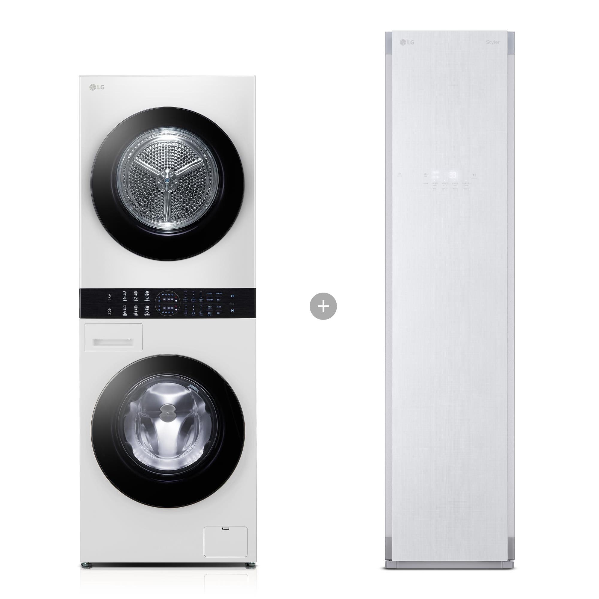 워시타워 LG 트롬 오브제컬렉션 워시타워 컴팩트 + LG 스타일러 (W10WAN-3WGM.AKOR) 줌이미지 1