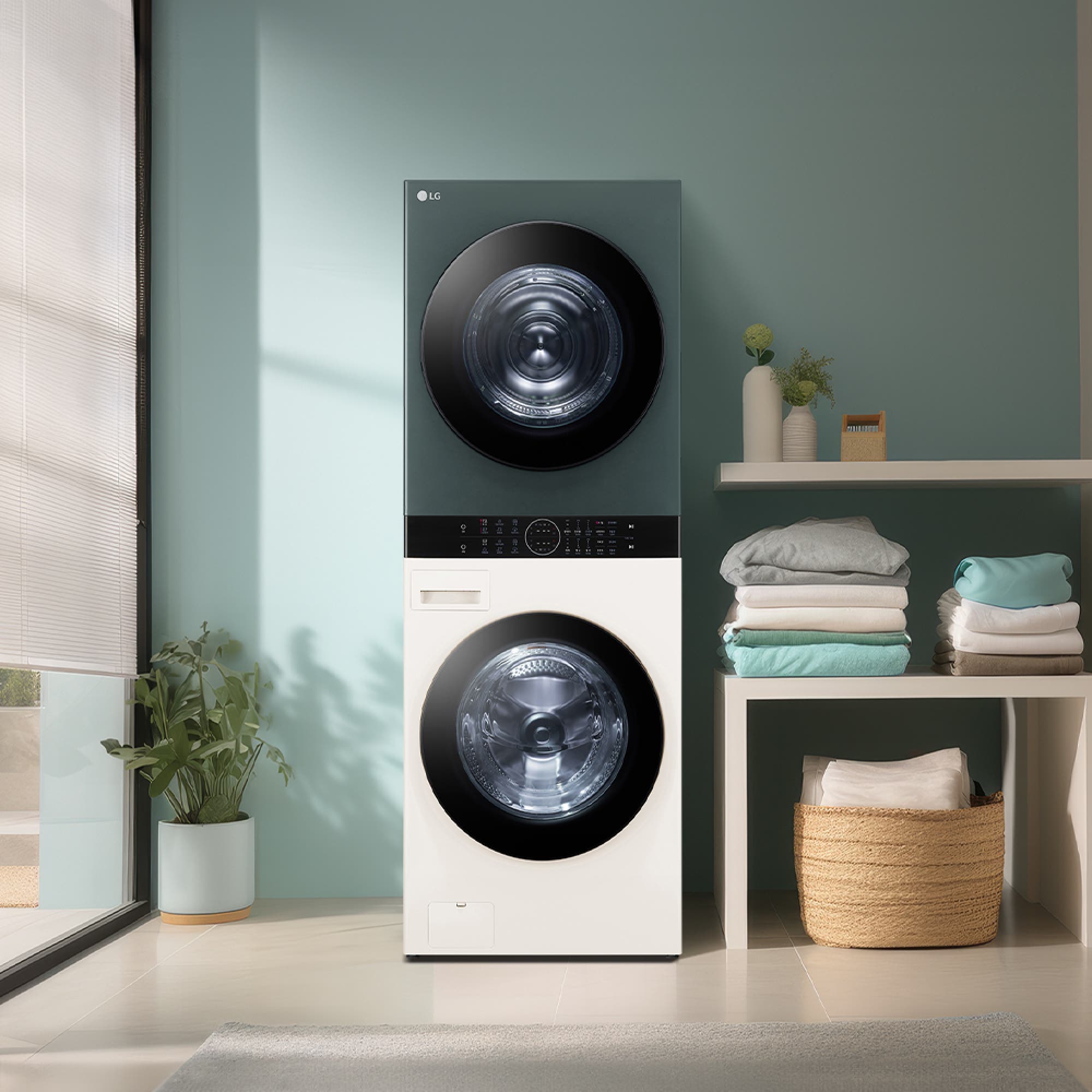 LG 업 가전 LG 트롬 오브제컬렉션 워시타워 (W21EGAM.AKOR) 줌이미지 1
